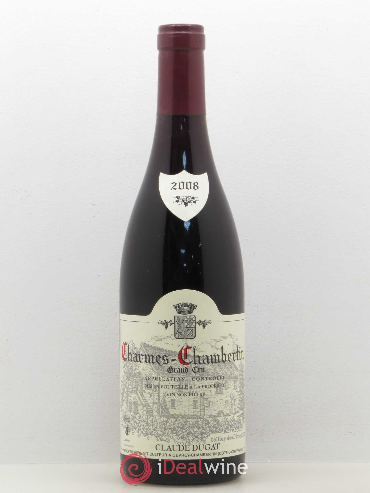 Charmes-Chambertin Grand Cru Claude Dugat 2008 - Lot de 1 bouteille - 0