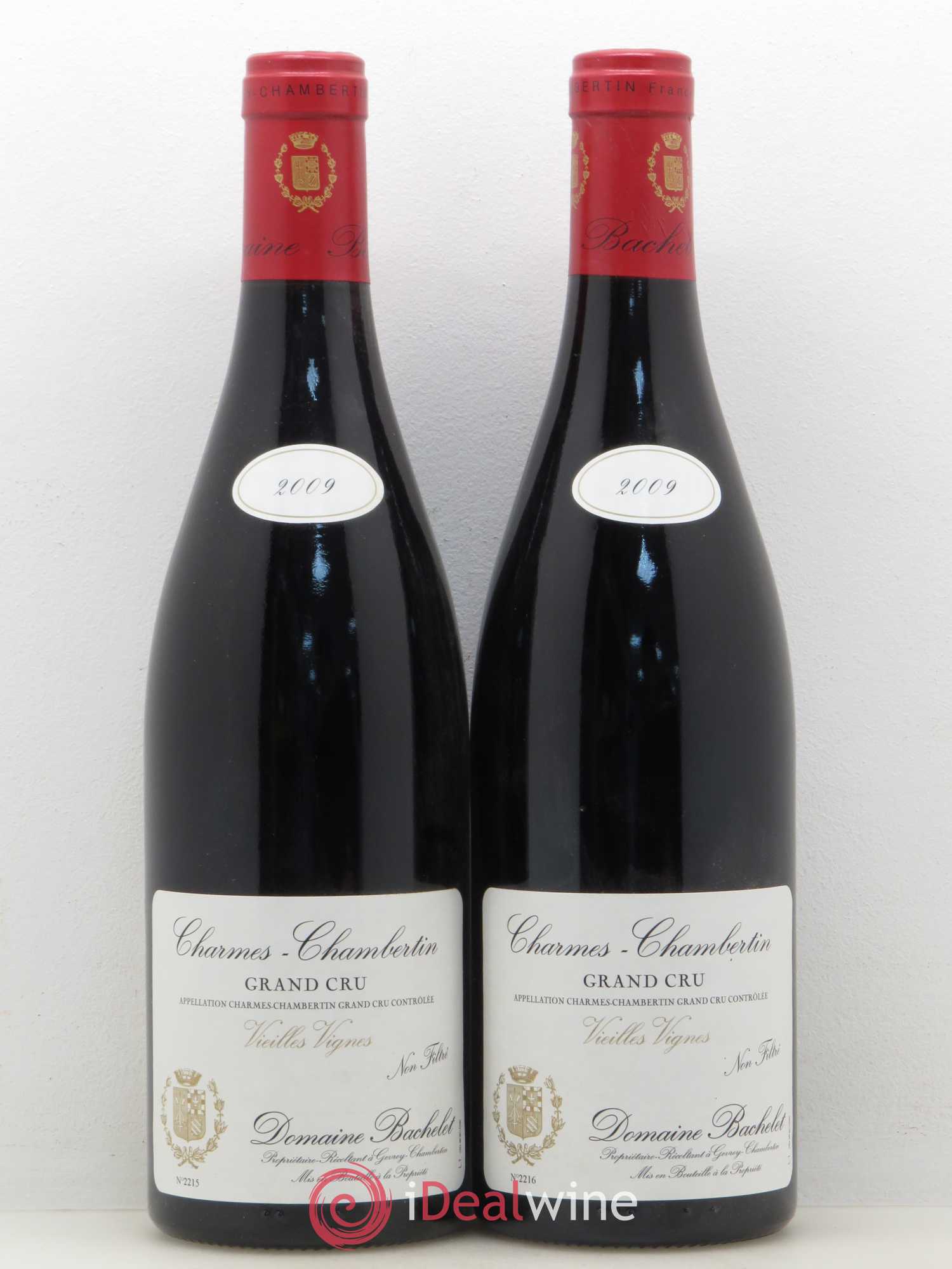 Charmes-Chambertin Grand Cru Vieilles Vignes Denis Bachelet (Domaine) Vieilles Vignes 2009 - Lot de 2 bouteilles - 0