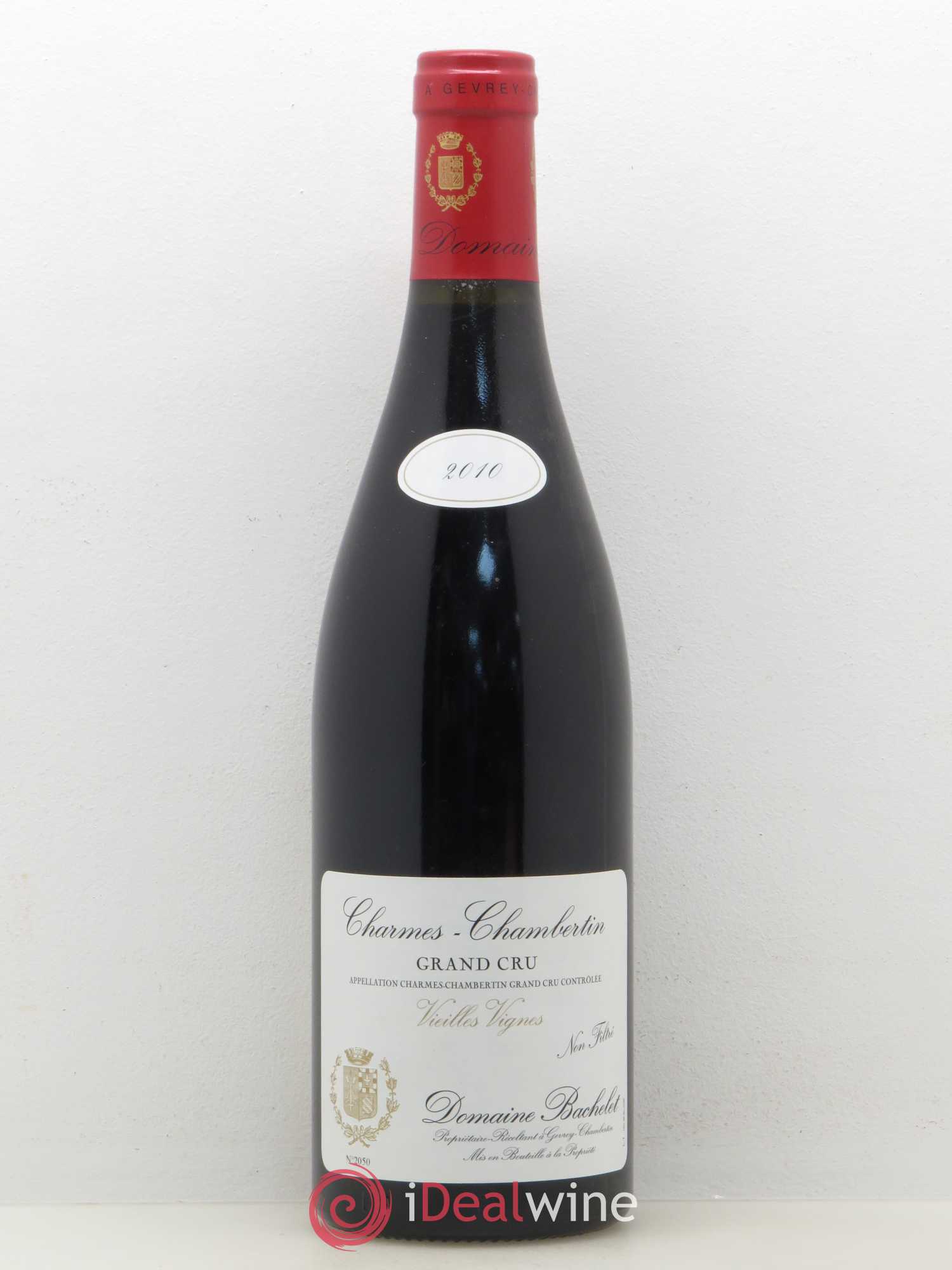 Charmes-Chambertin Grand Cru Vieilles Vignes Denis Bachelet (Domaine) Vieilles Vignes 2010 - Lot de 1 bouteille - 0
