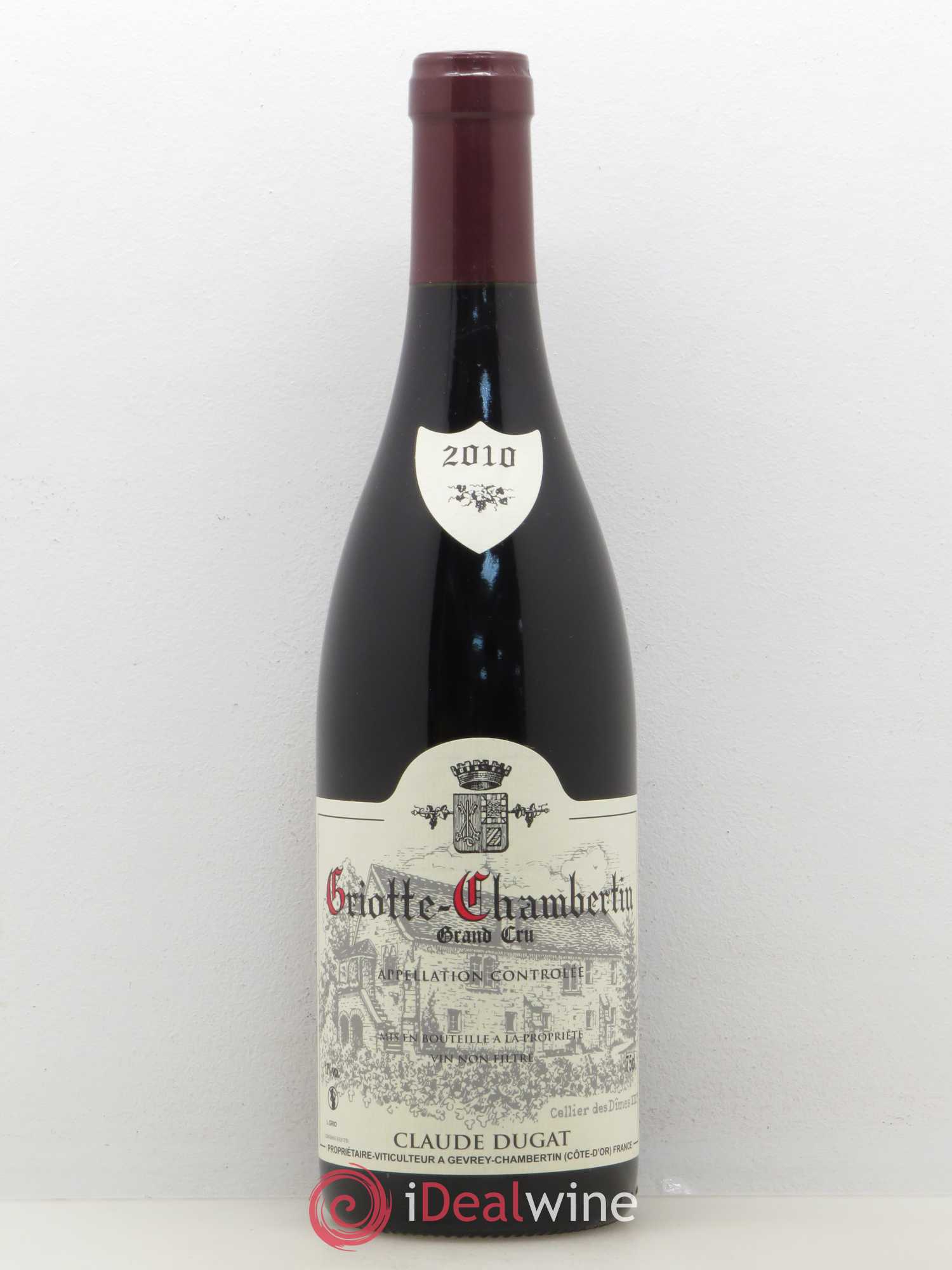 Griotte-Chambertin Grand Cru Claude Dugat 2010 - Lot de 1 bouteille - 0