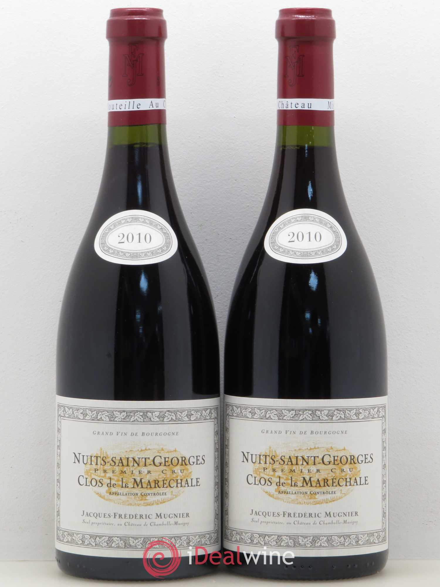 Nuits-Saint-Georges 1er Cru Clos de La Maréchale Jacques-Frédéric Mugnier 2010 - Lot de 2 bouteilles - 0