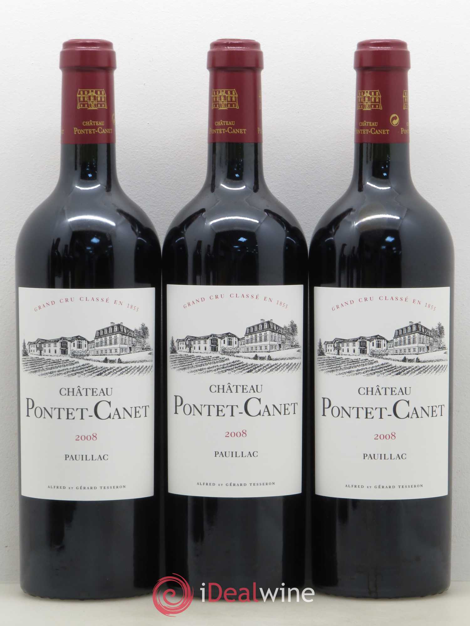 Château Pontet Canet 5ème Grand Cru Classé 2008 - Lot de 12 bouteilles - 1