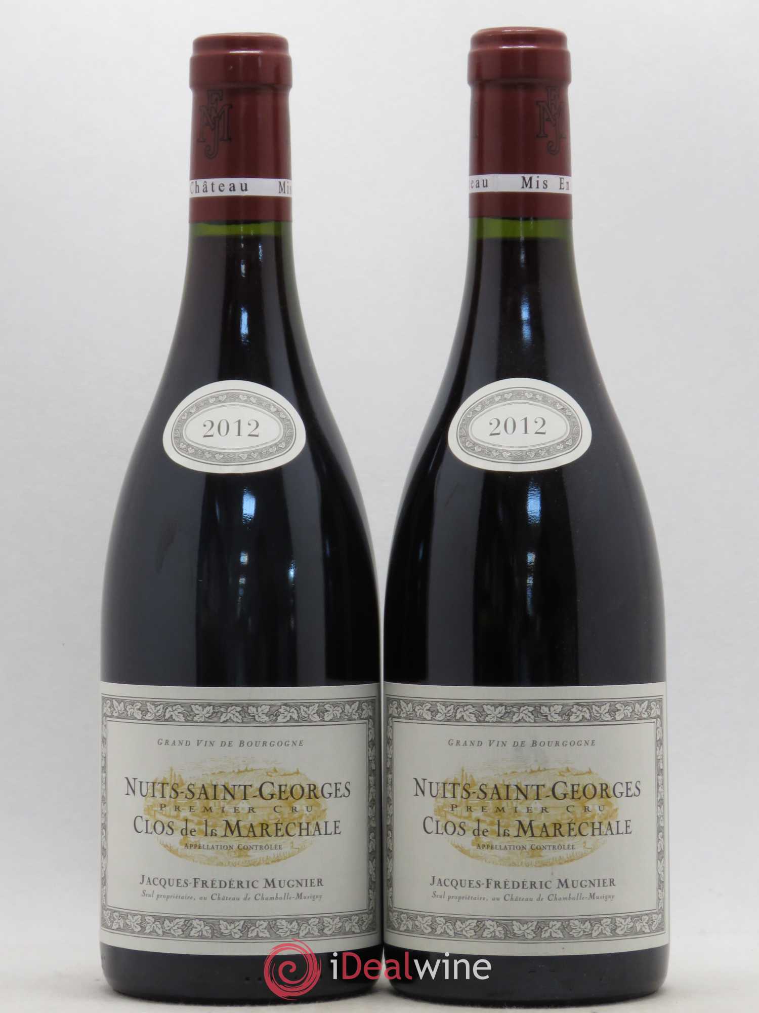 Nuits-Saint-Georges 1er Cru Clos de La Maréchale Jacques-Frédéric Mugnier 2012 - Lot de 2 bouteilles - 0