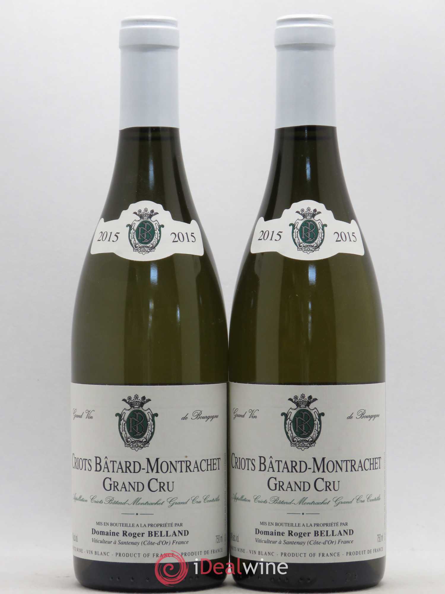 Criots-Bâtard-Montrachet Grand Cru Roger Belland (Domaine) 2015 - Lot de 2 bouteilles - 0