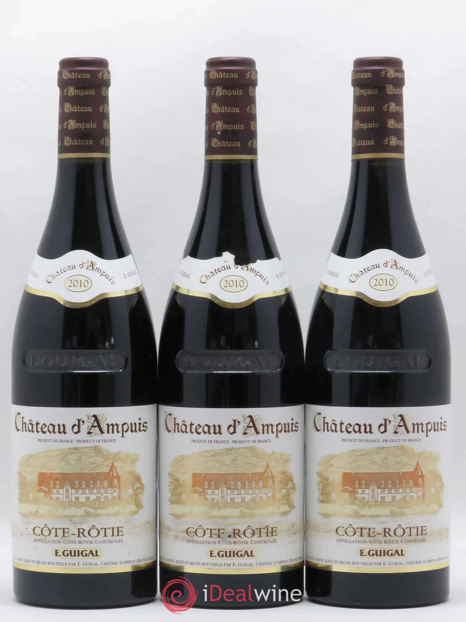 Côte-Rôtie Château d'Ampuis Guigal 2010 - Lot de 3 bouteilles - 0
