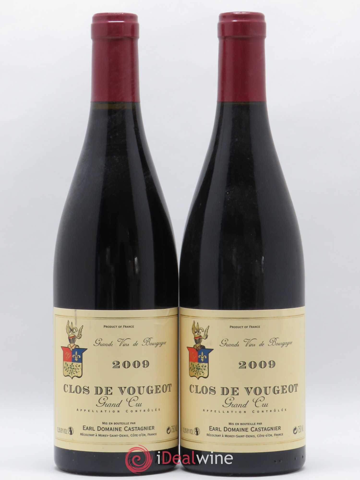 Clos de Vougeot Grand Cru Castagnier (Domaine) 2009 - Lot de 2 bouteilles - 0