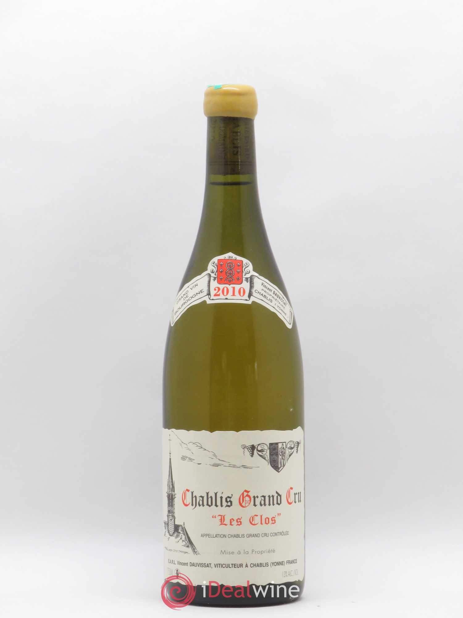 Chablis Grand Cru Les Clos Vincent Dauvissat (Domaine) 2010 - Lot de 1 bouteille - 0
