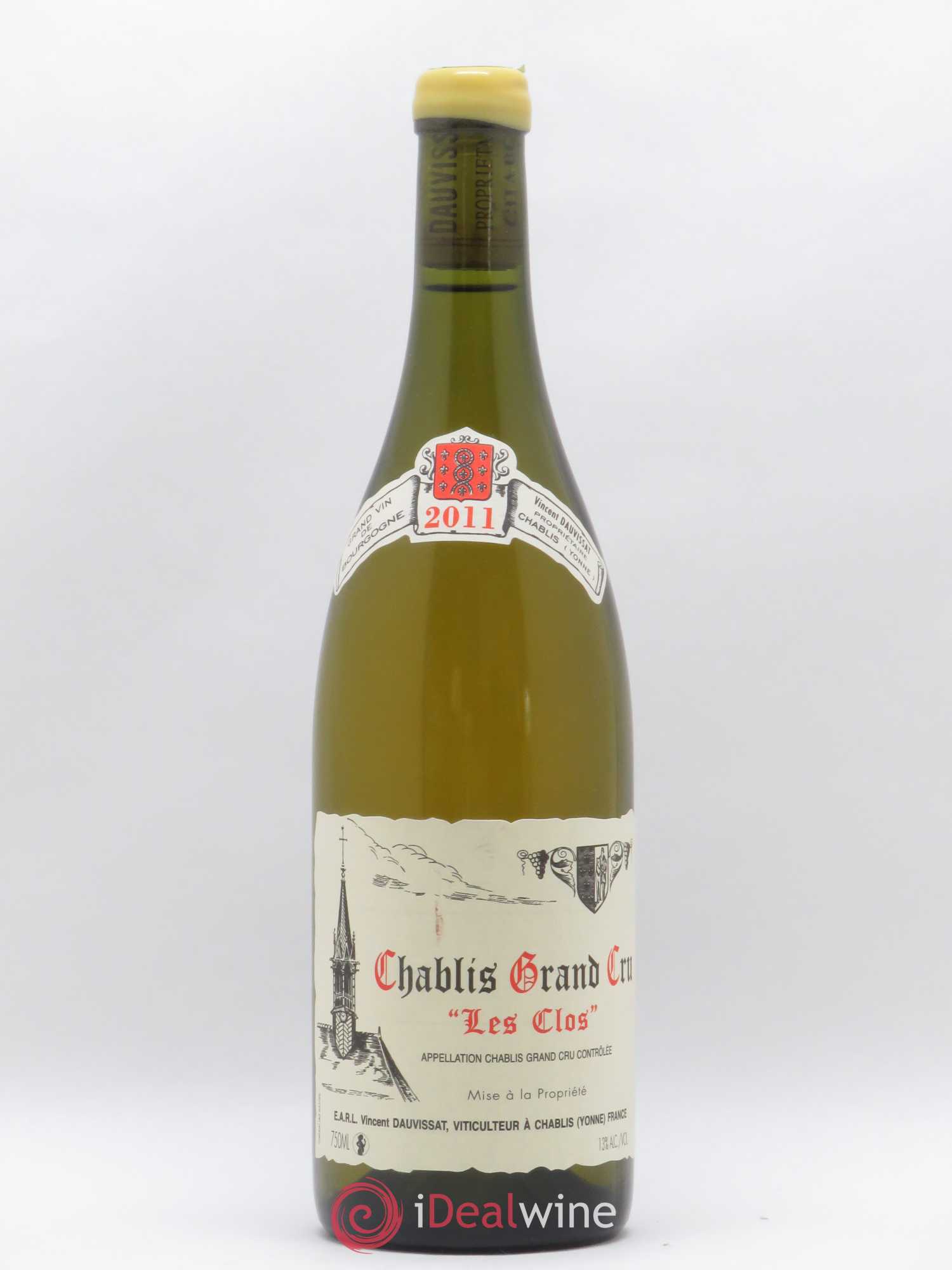 Chablis Grand Cru Les Clos Vincent Dauvissat (Domaine) 2011 - Lot de 1 bouteille - 0