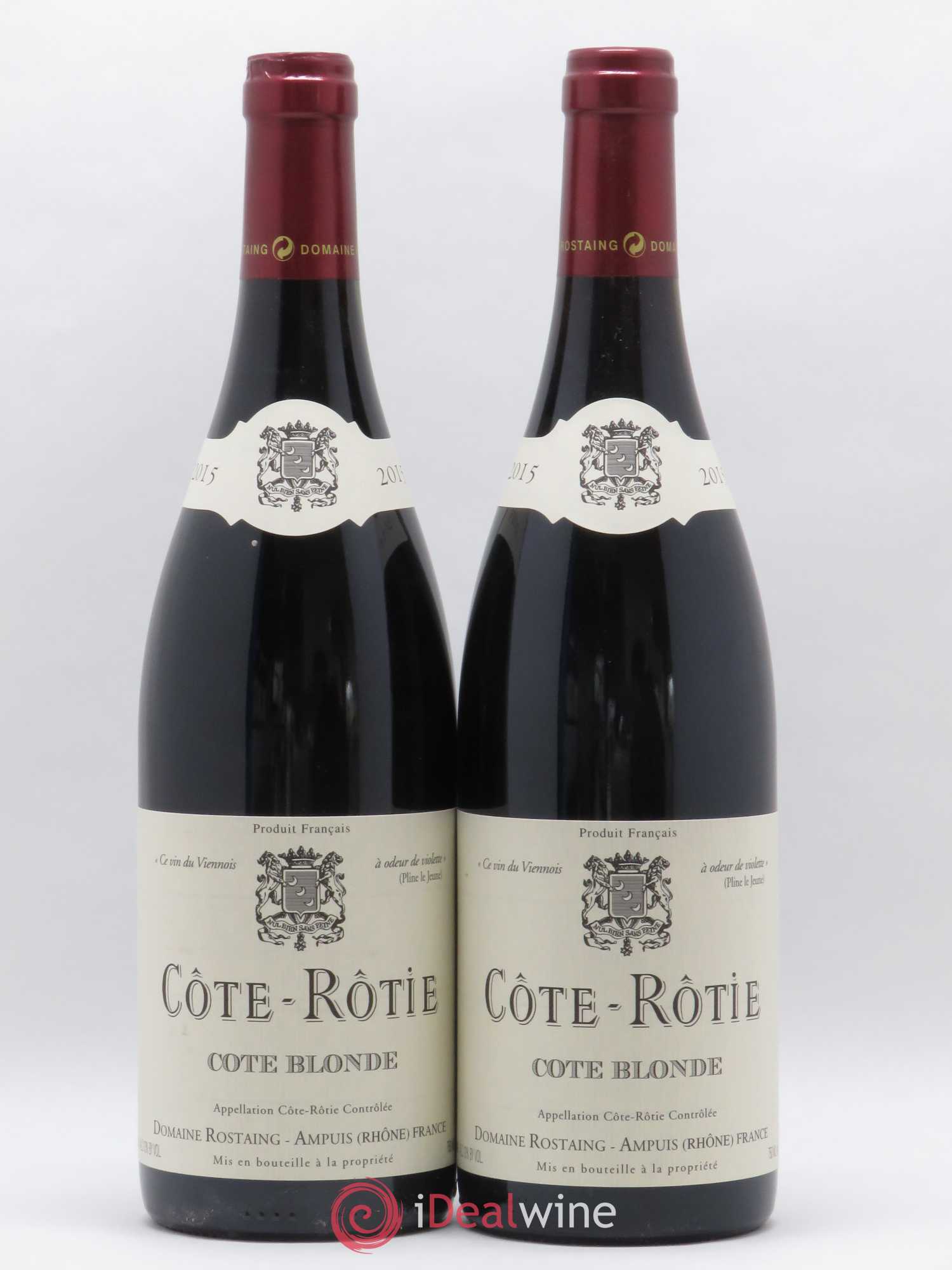 Côte-Rôtie Côte Blonde René Rostaing 2015 - Lot de 2 bouteilles - 0