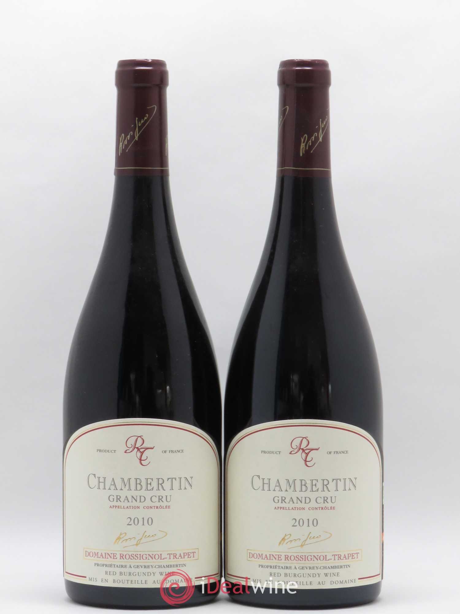 Chambertin Grand Cru Rossignol-Trapet (Domaine) 2010 - Lot de 2 bouteilles - 0