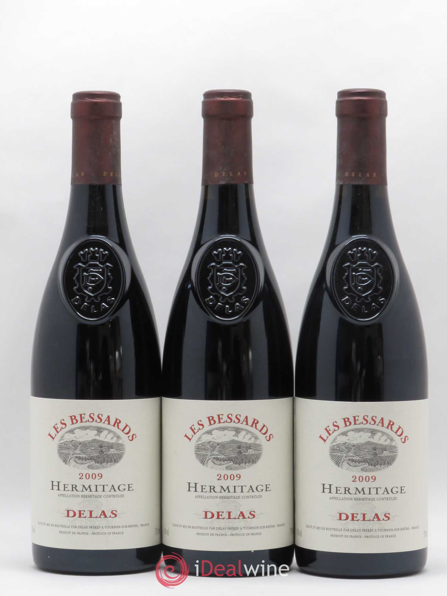 Hermitage Les Bessards Delas Frères 2009 - Lot de 3 bouteilles - 0