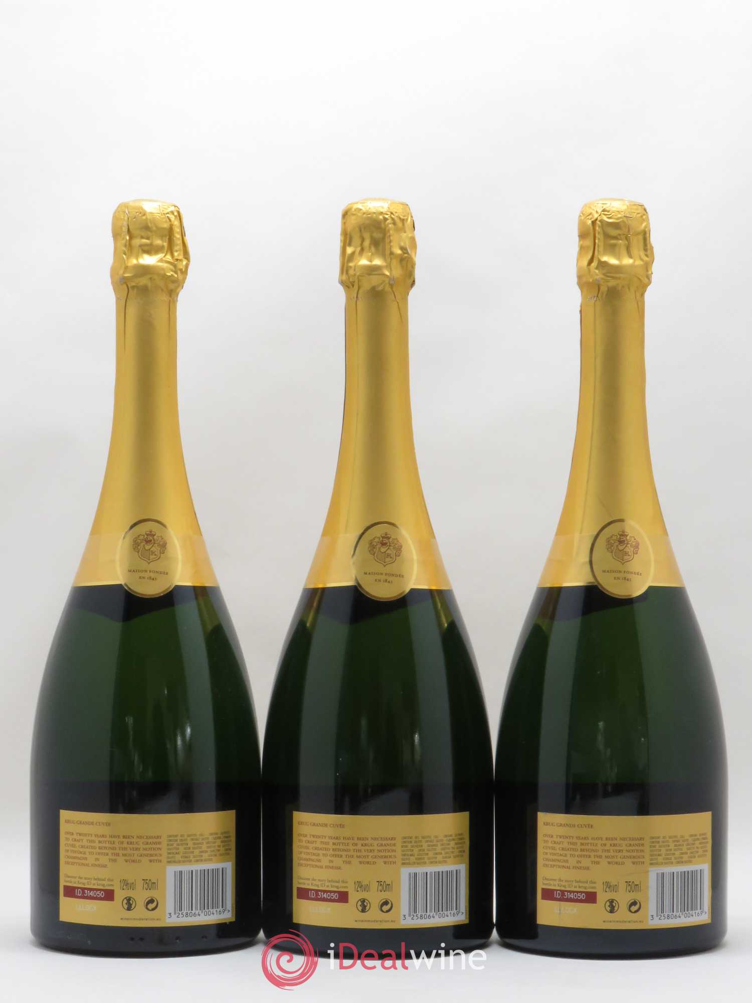 Grande Cuvée Brut Krug - Lot de 3 bouteilles - 1