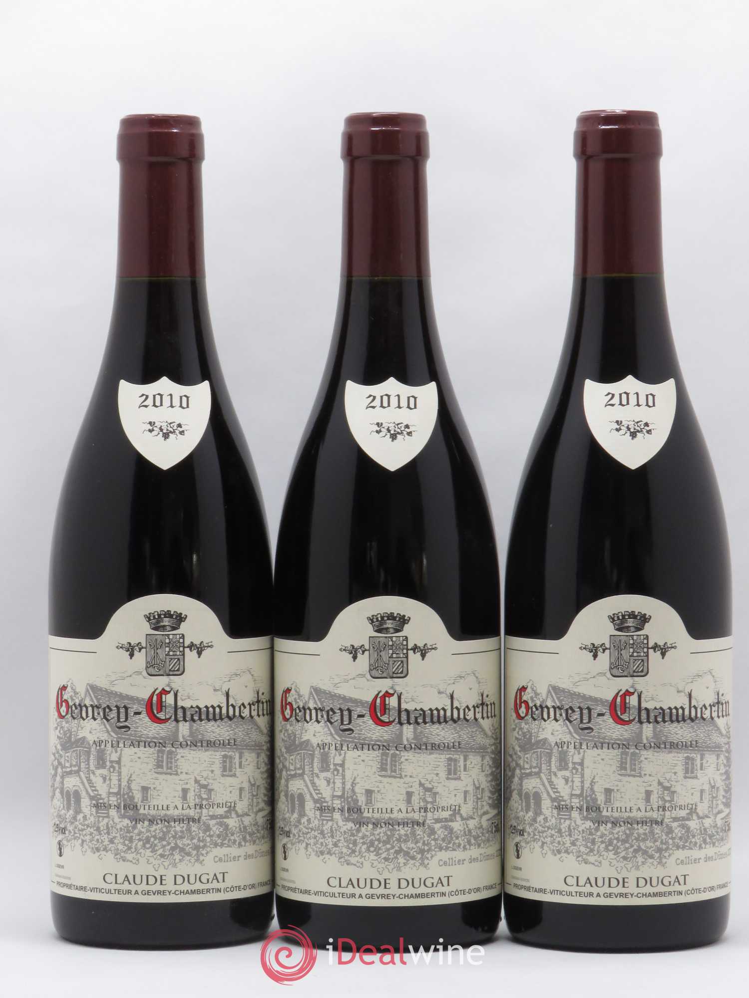 Gevrey-Chambertin Claude Dugat 2010 - Lot de 3 bouteilles - 0