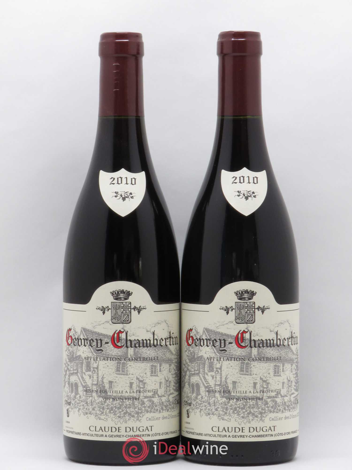 Gevrey-Chambertin Claude Dugat 2010 - Lot de 2 bouteilles - 0