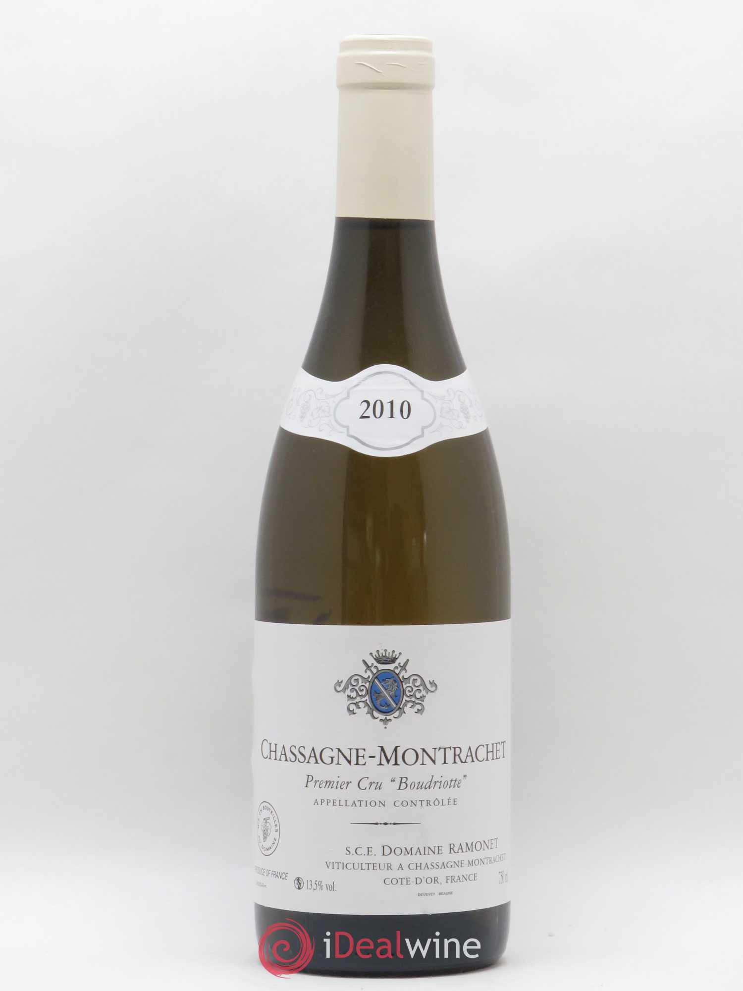 Chassagne-Montrachet 1er Cru Boudriotte Ramonet (Domaine) 2010 - Lot de 1 bouteille - 0