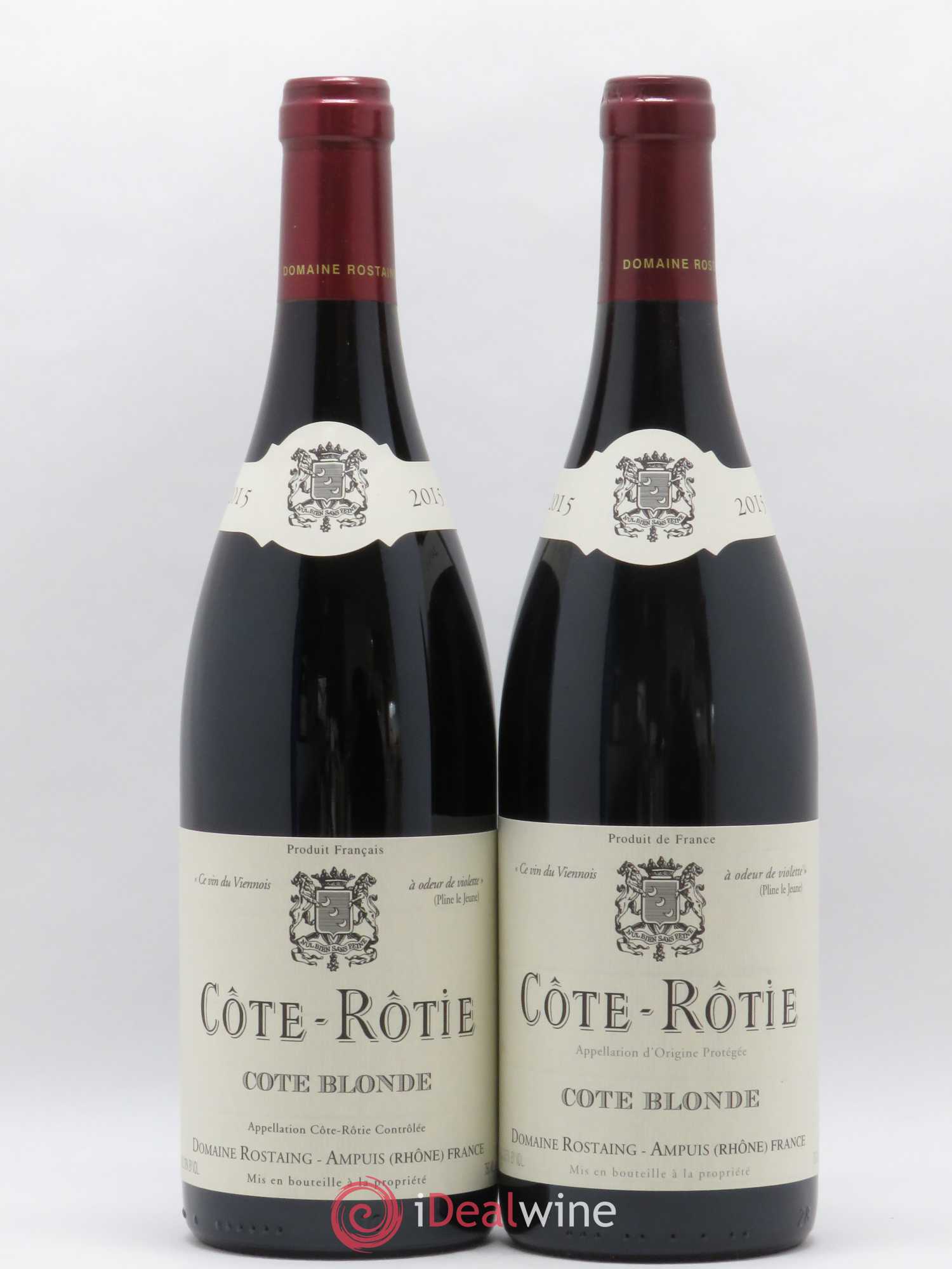 Côte-Rôtie Côte Blonde René Rostaing 2015 - Lot de 2 bouteilles - 0