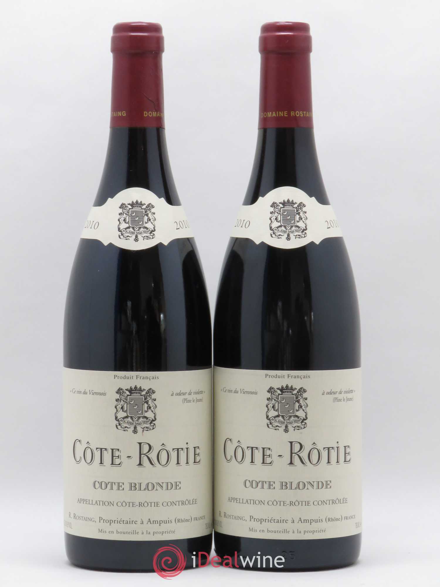Côte-Rôtie Côte Blonde René Rostaing 2010 - Lot of 2 bottles - 0