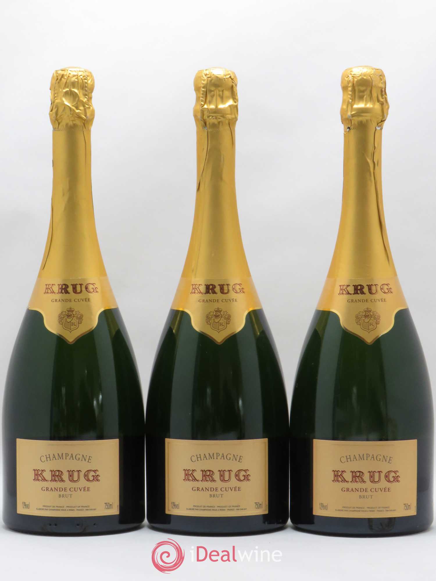 Grande Cuvée Brut Krug - Lot de 3 bouteilles - 0