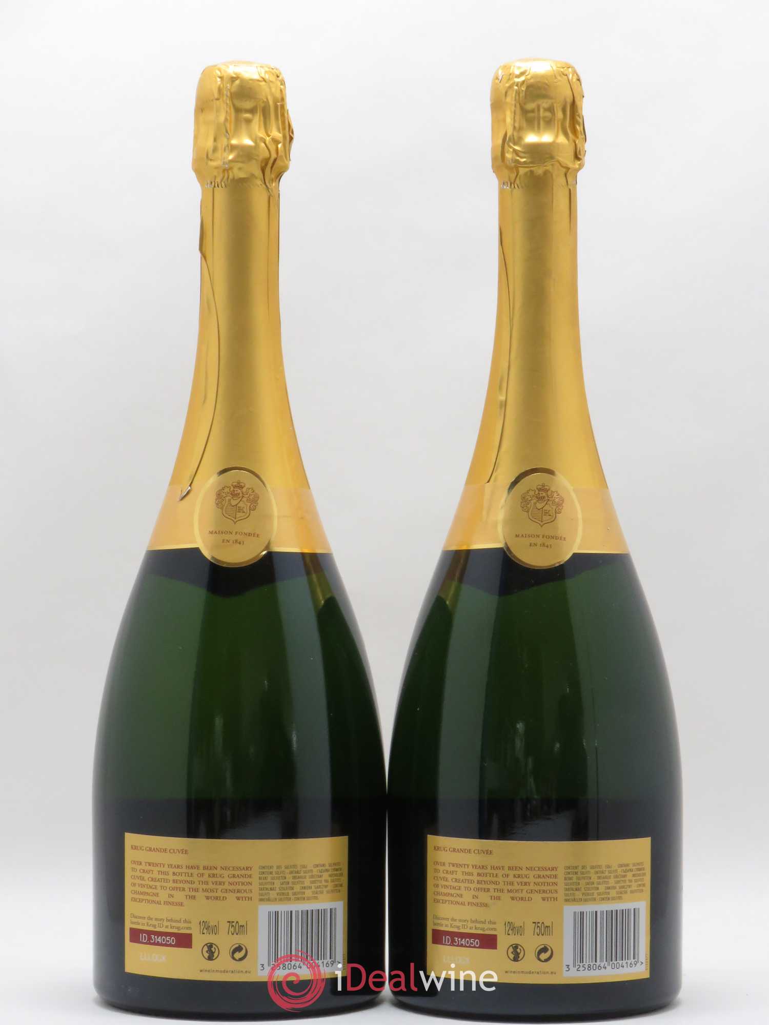 Grande Cuvée Brut Krug - Lot de 2 bouteilles - 1