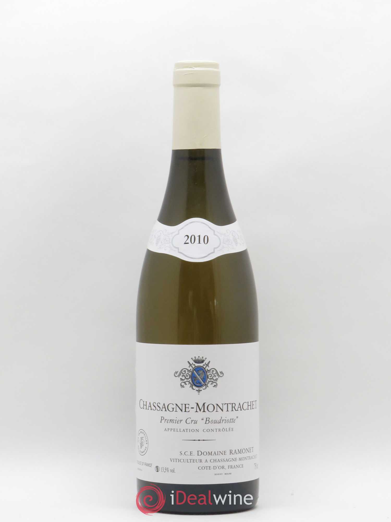 Chassagne-Montrachet 1er Cru Boudriotte Ramonet (Domaine) 2010 - Lot de 1 bouteille - 0