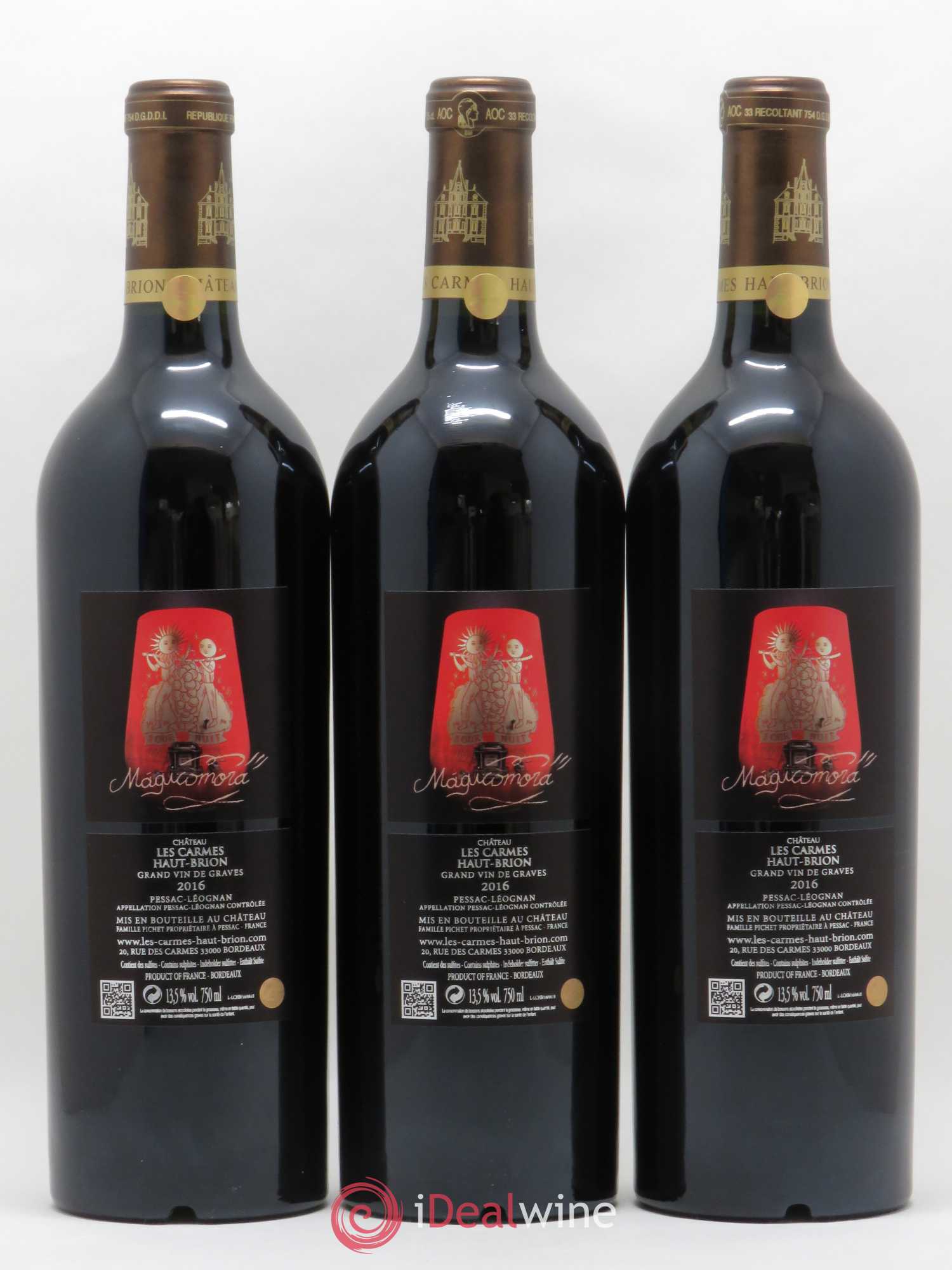 Château Les Carmes Haut-Brion 2016 - Lot de 6 bouteilles - 4