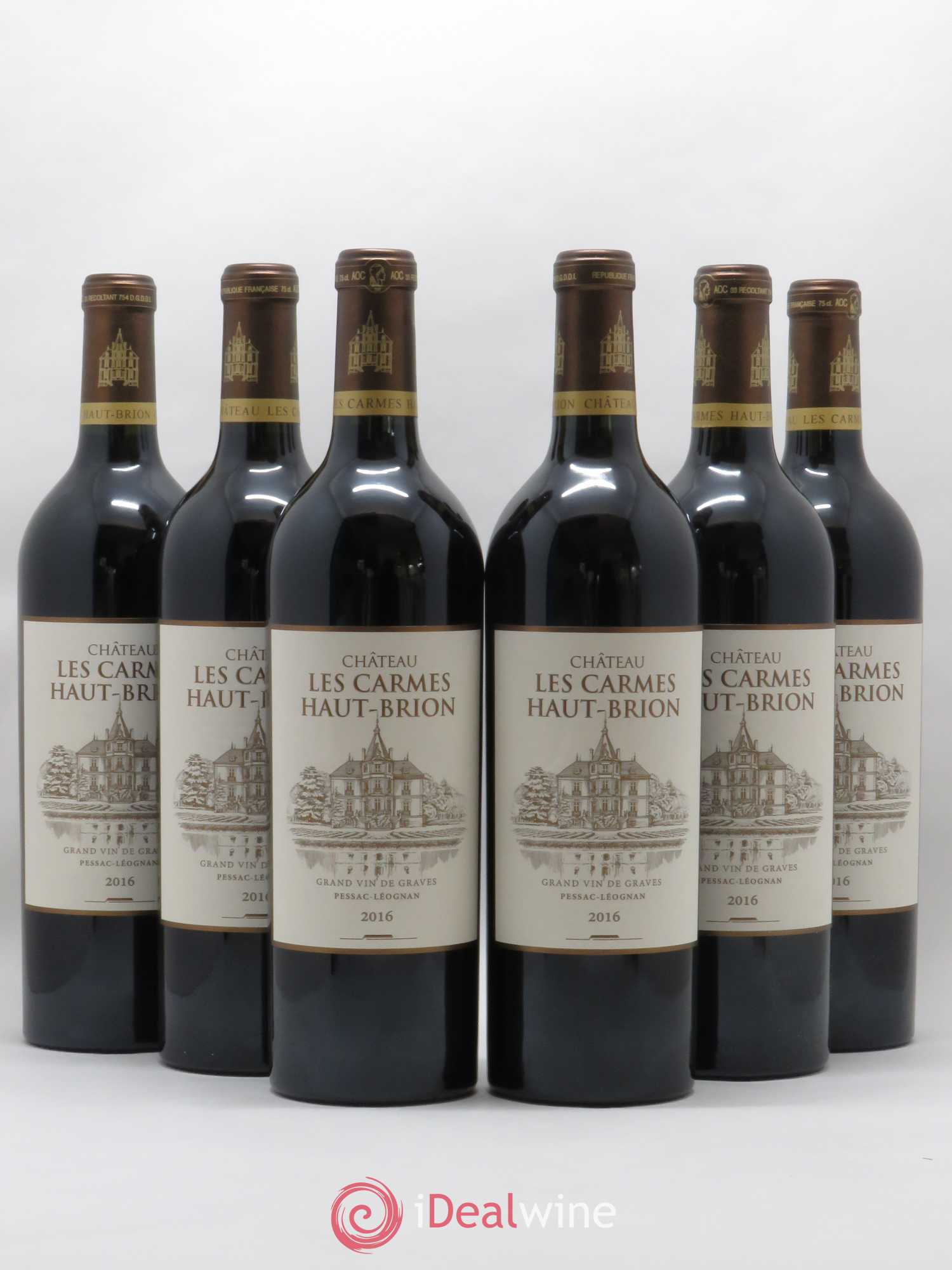Château Les Carmes Haut-Brion 2016 - Lot de 6 bouteilles - 0
