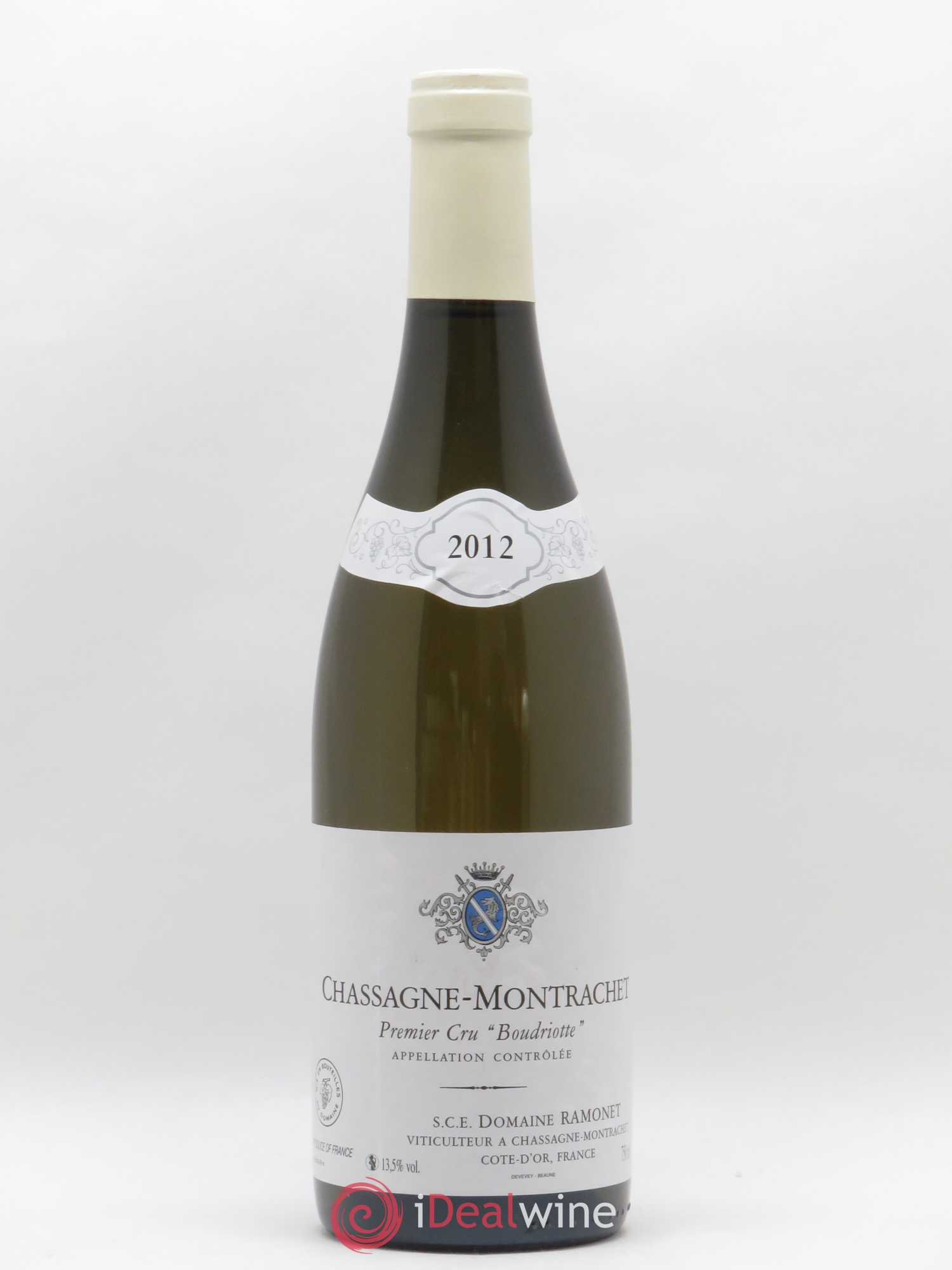 Chassagne-Montrachet 1er Cru Boudriotte Ramonet (Domaine) 2012 - Lot de 1 bouteille - 0