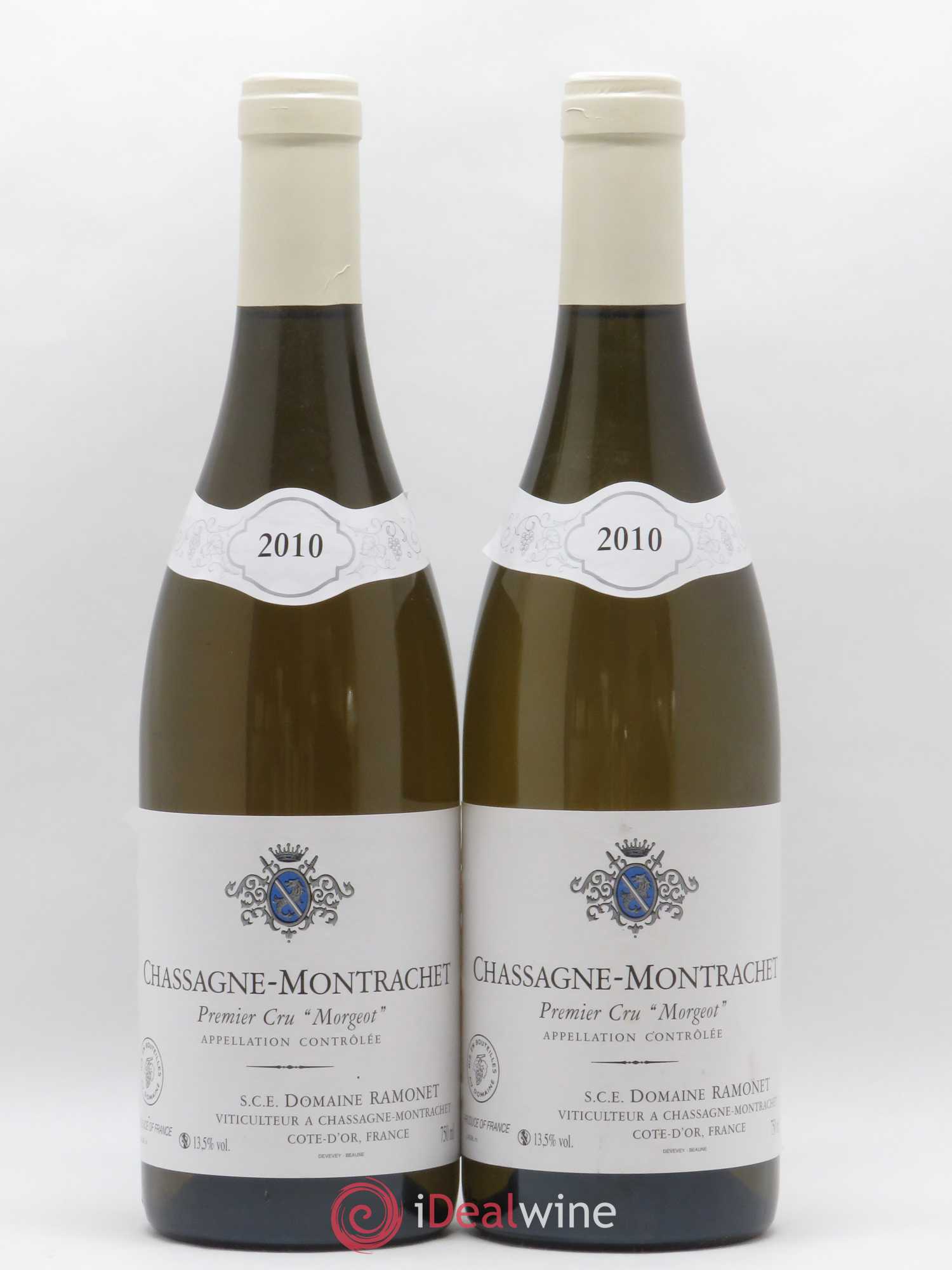 Chassagne-Montrachet 1er Cru Morgeot Ramonet (Domaine) 2010 - Lot de 2 bouteilles - 0