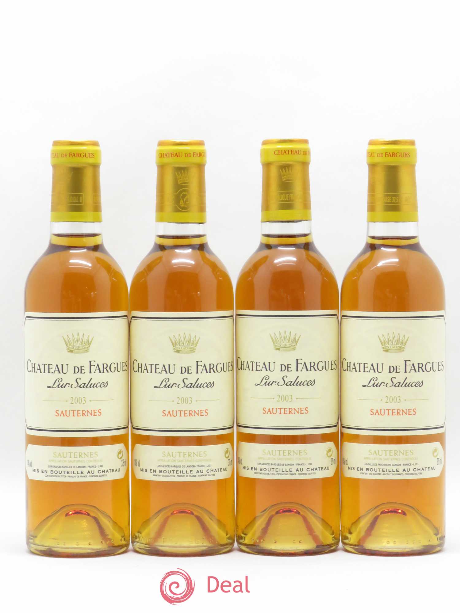 Château de Fargues 2003 - Posten von 24 Demi-Flaschen - 1