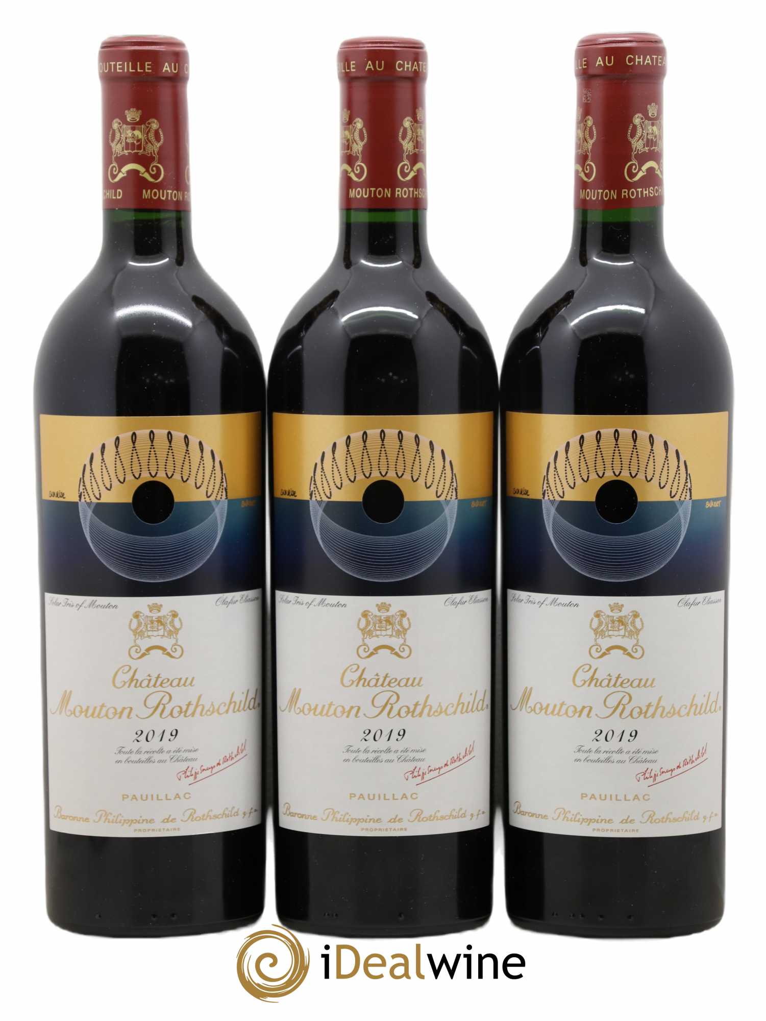 Château Mouton Rothschild 1er Grand Cru Classé 2019 - Lot de 6 bouteilles - 1