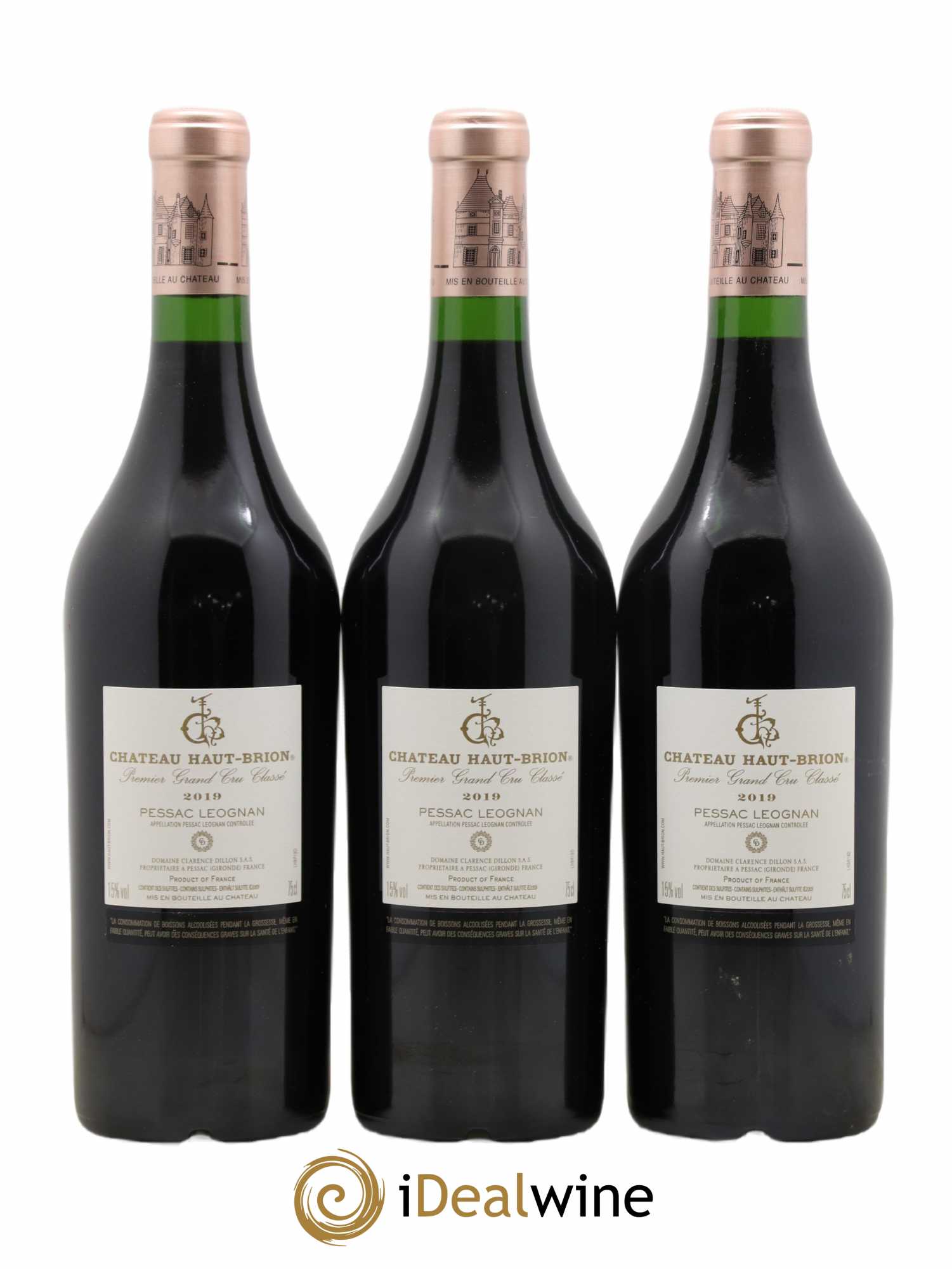 Château Haut Brion 1er Grand Cru Classé 2019 - Lot de 6 bouteilles - 2