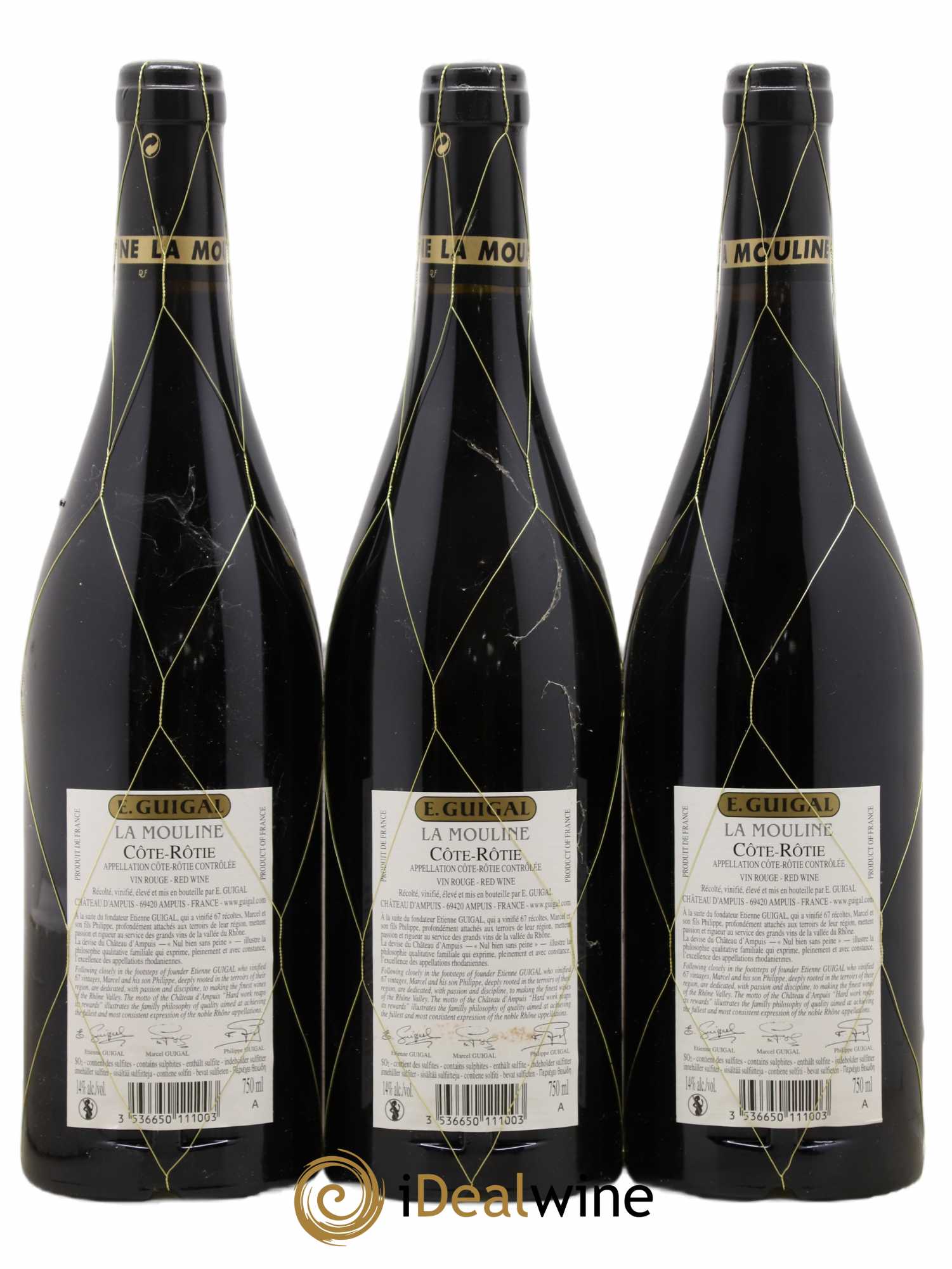 Côte-Rôtie La Mouline Guigal 2015 - Lot de 3 bouteilles - 1