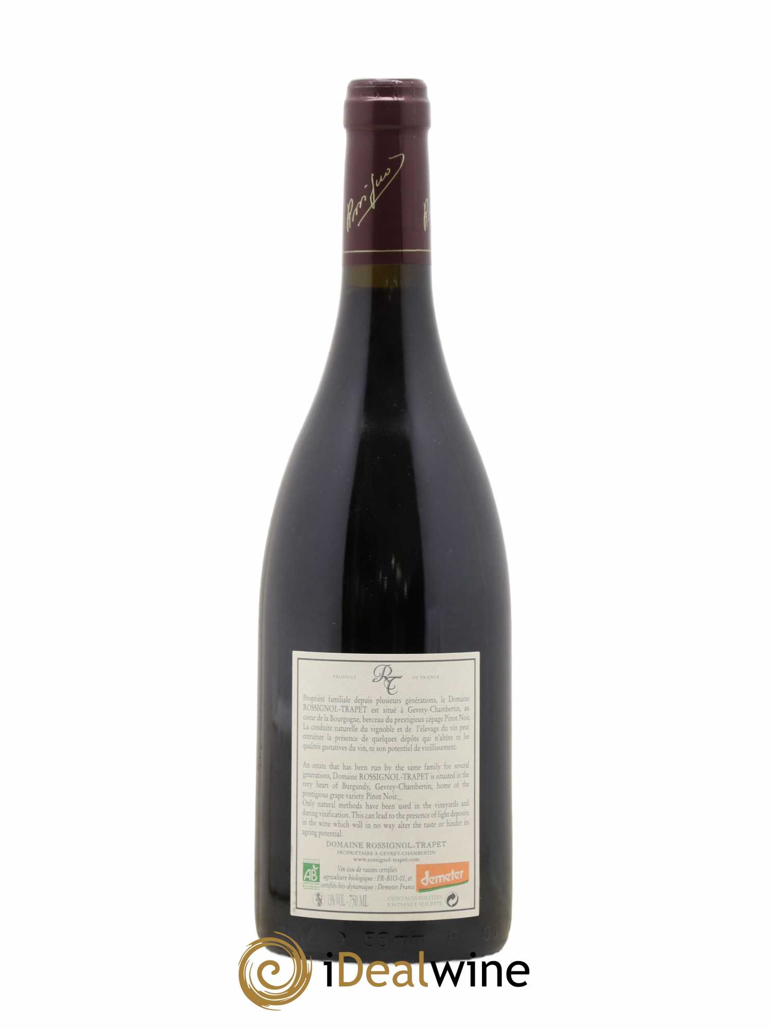 Chambertin Grand Cru Rossignol-Trapet (Domaine) 2009 - Lot de 1 bouteille - 1