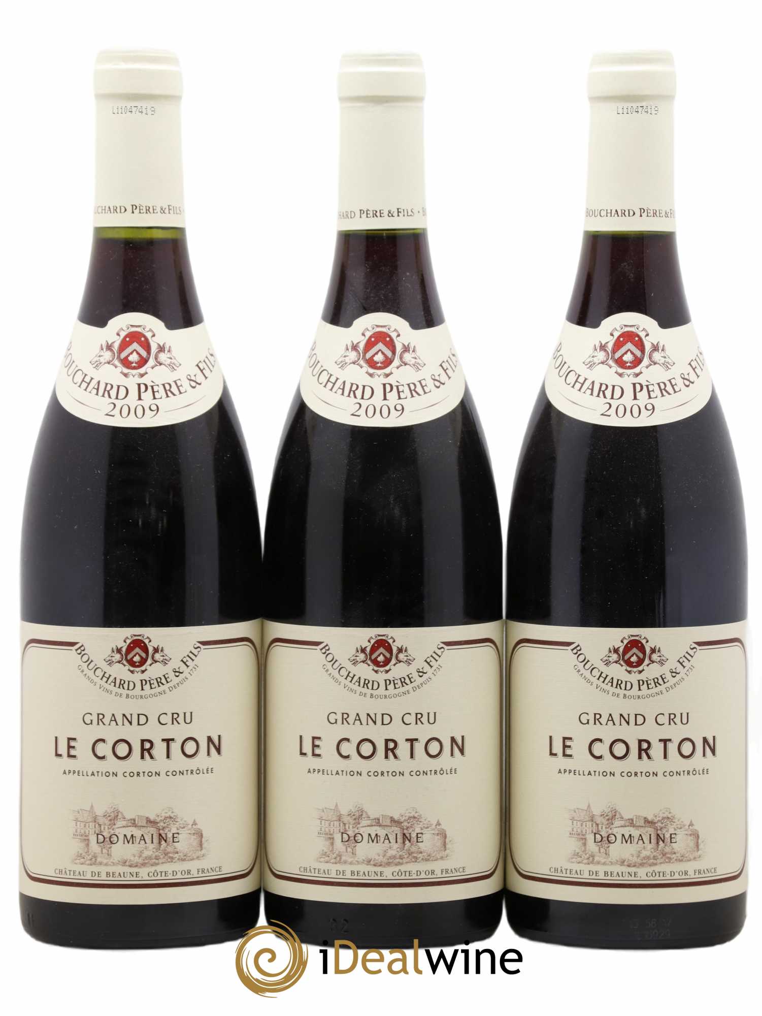 Corton Grand Cru Le Corton Bouchard Père & Fils 2009 - Lot de 3 bouteilles - 0