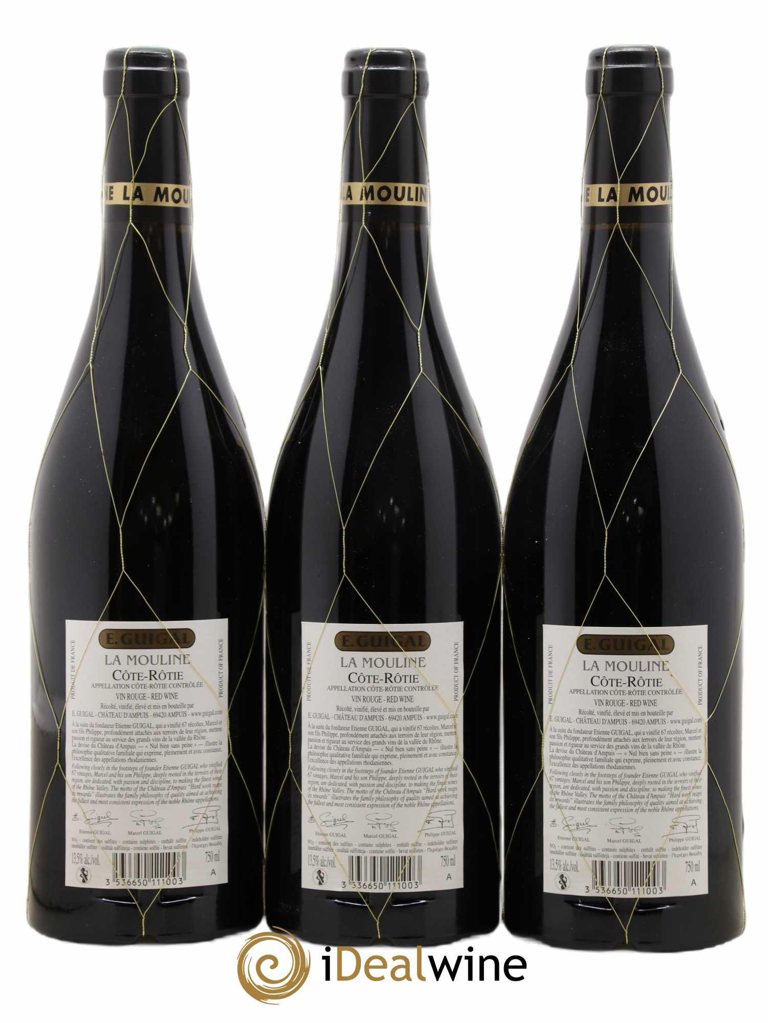 Côte-Rôtie La Mouline Guigal 2016 - Lot de 3 bouteilles - 1