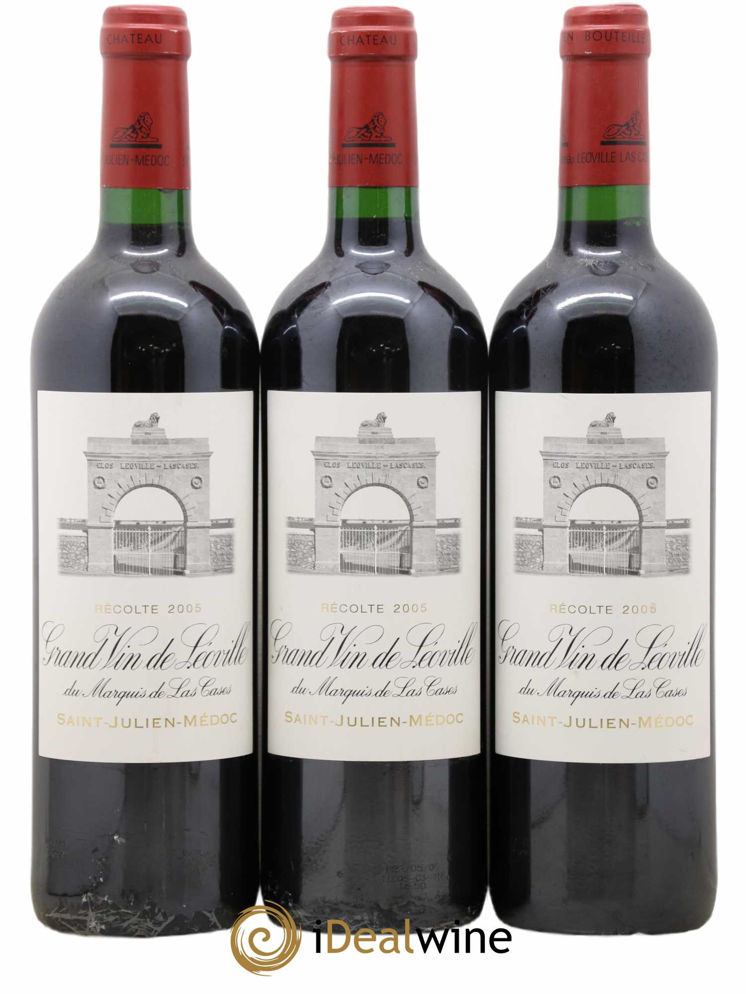 Château Léoville Las Cases 2ème Grand Cru Classé 2005 - Lot de 3 bouteilles - 0