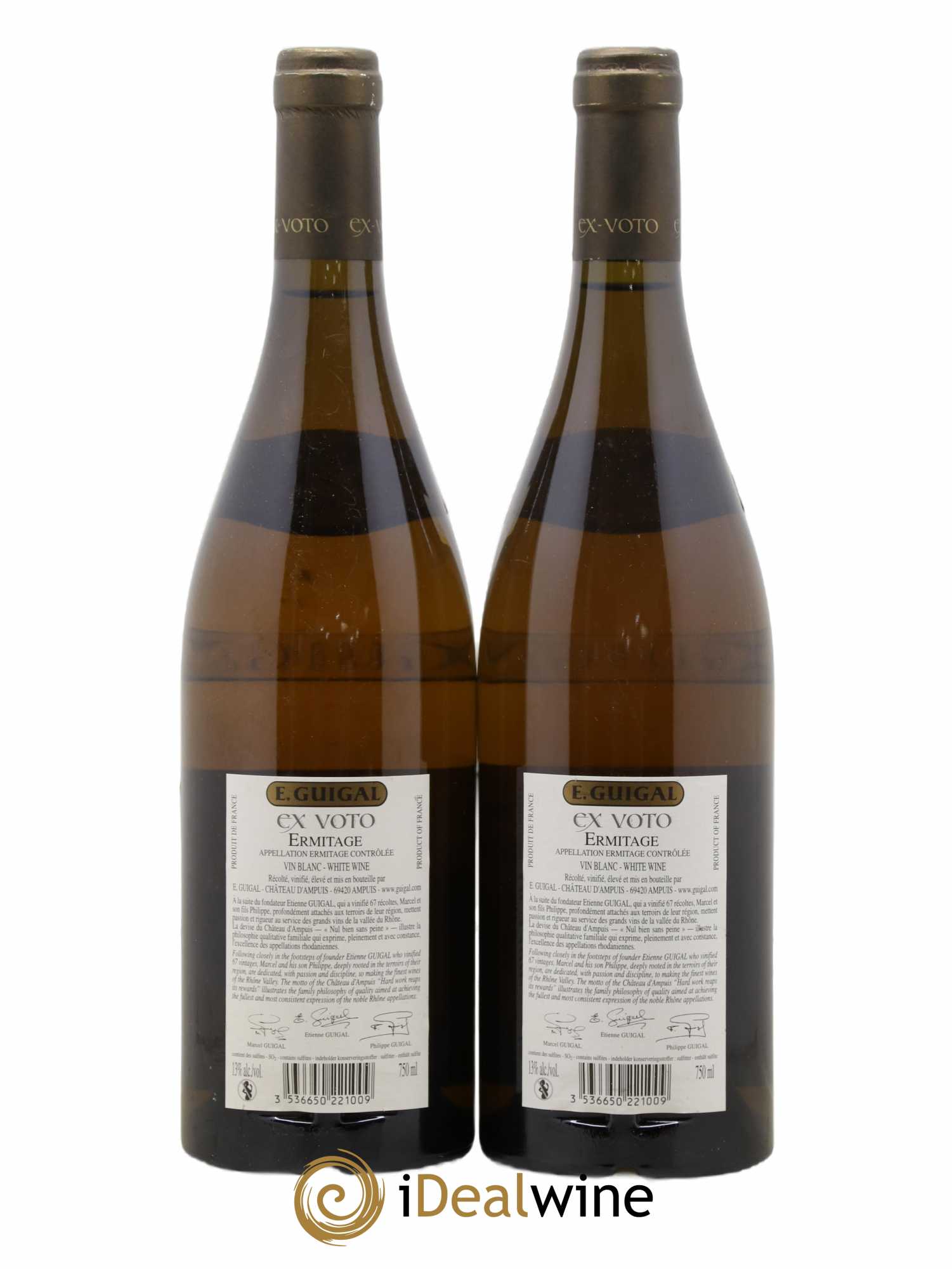 Ermitage Ex Voto Guigal 2007 - Lot de 2 bouteilles - 1