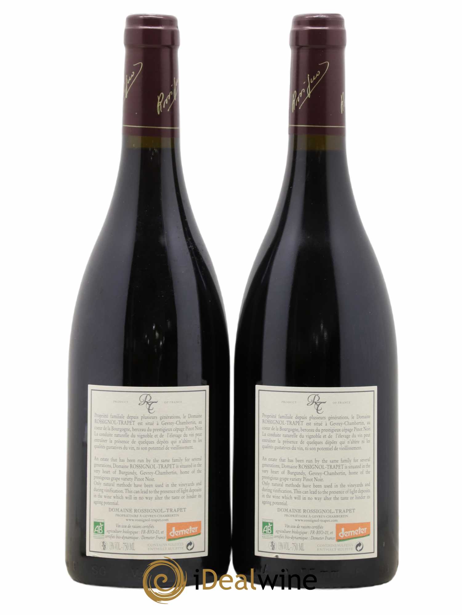 Chambertin Grand Cru Rossignol-Trapet (Domaine) 2009 - Lot de 2 bouteilles - 1