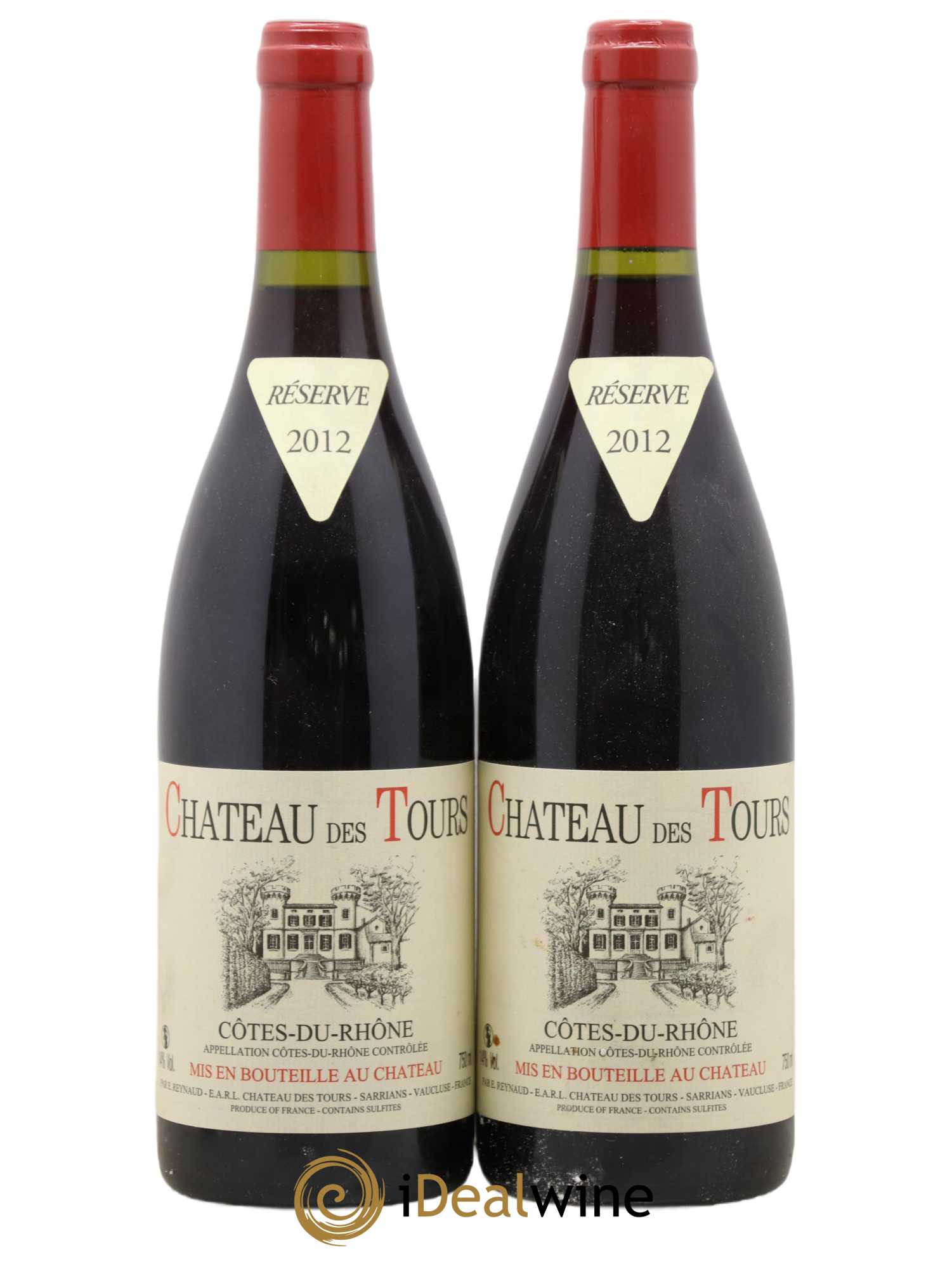 Côtes-du-Rhône Château des Tours Emmanuel Reynaud 2012 - Lot de 2 bouteilles - 0