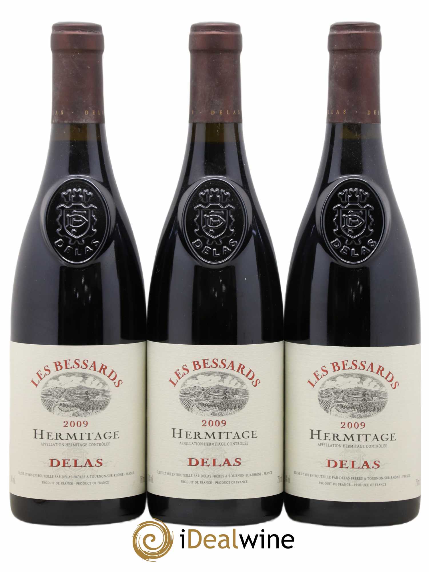 Hermitage Les Bessards Delas Frères 2009 - Lot de 3 bouteilles - 0