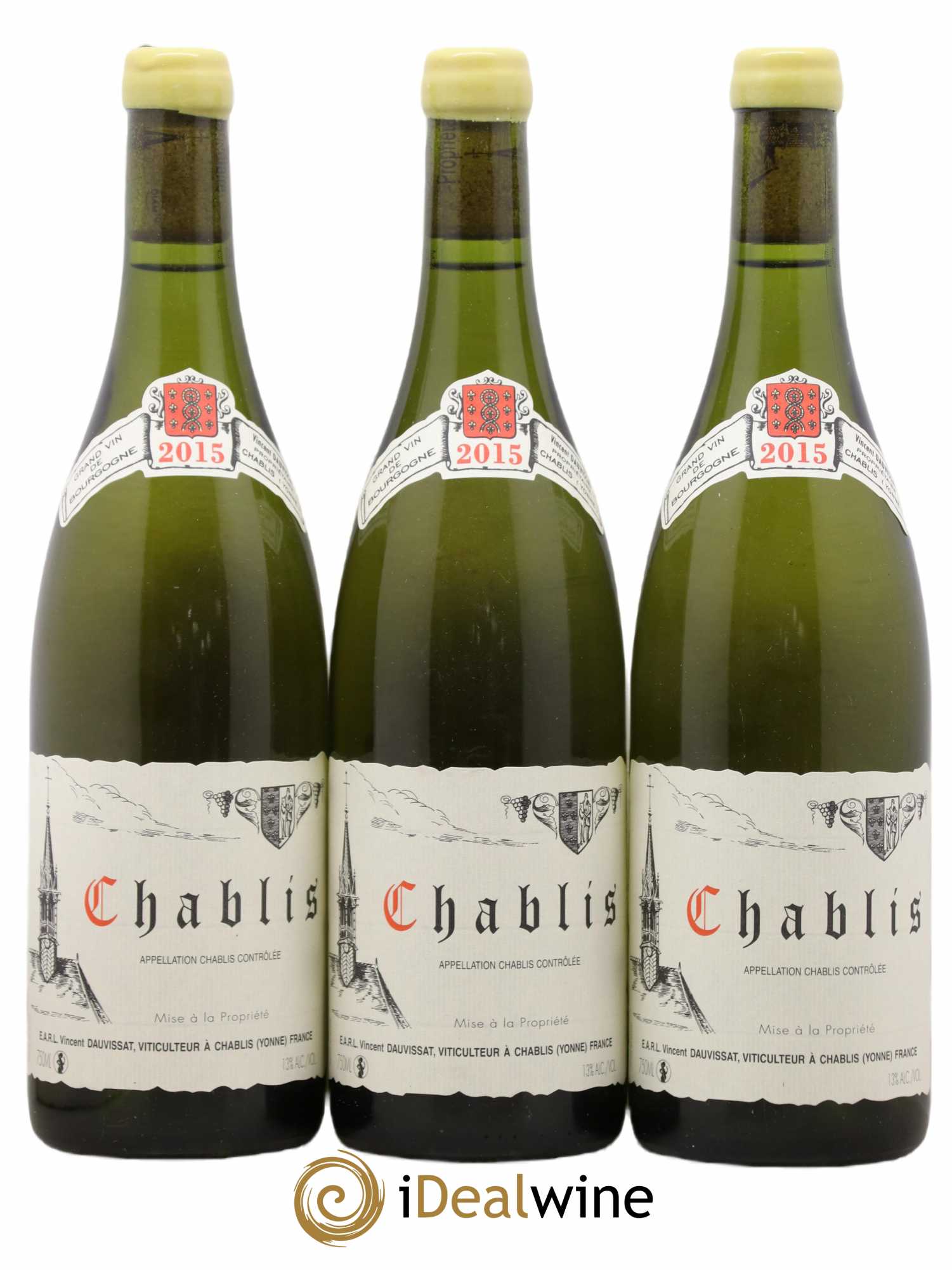 Chablis Vincent Dauvissat (Domaine) 2015 - Lot de 3 bouteilles - 0