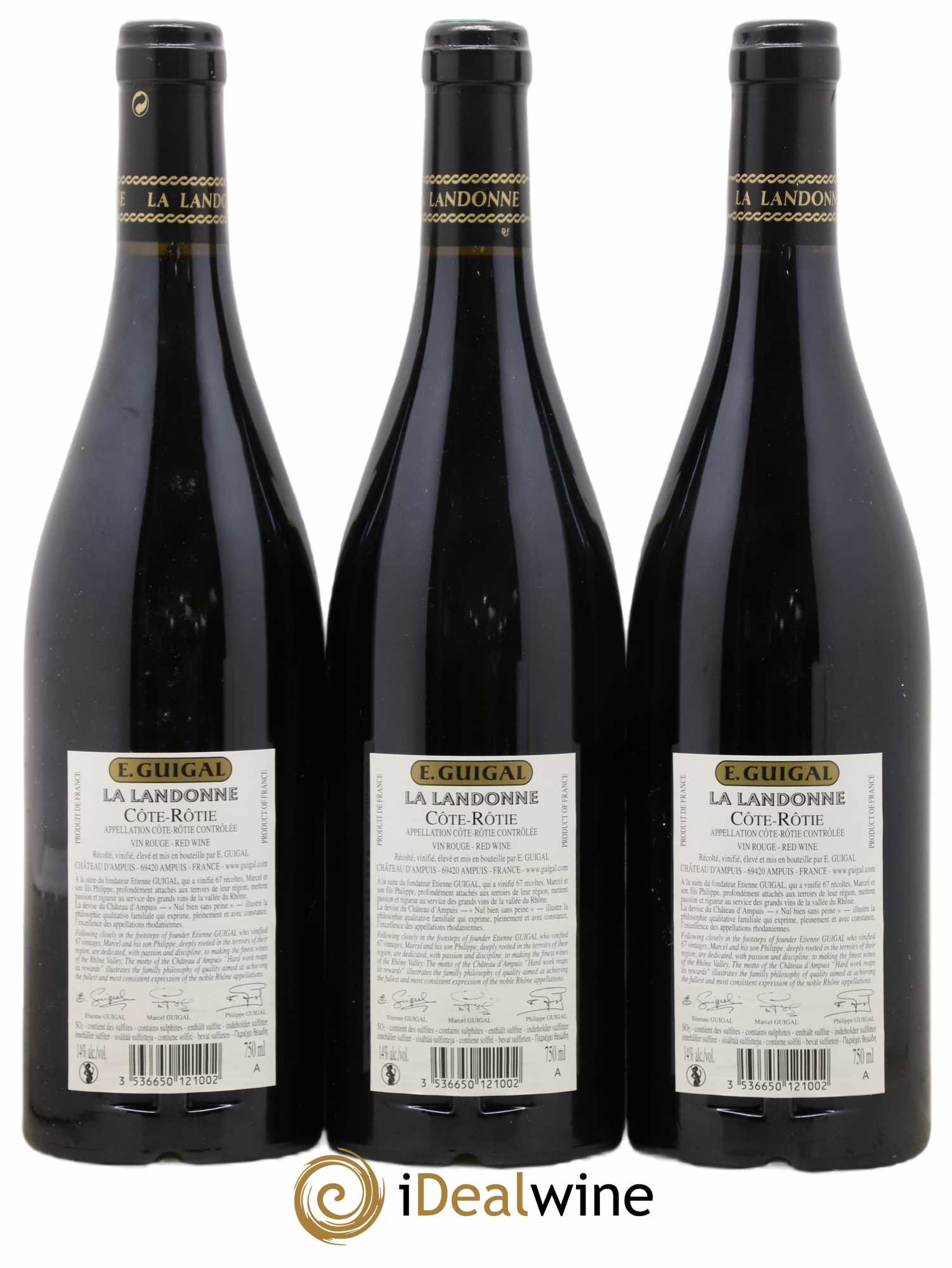 Côte-Rôtie La Landonne Guigal 2015 - Lot de 3 bouteilles - 1