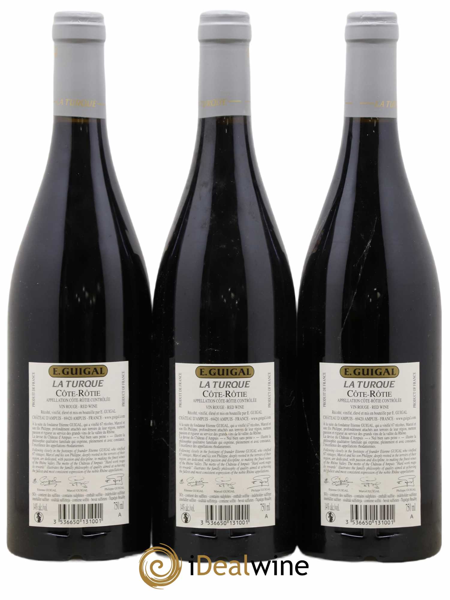 Côte-Rôtie La Turque Guigal 2015 - Lot de 3 bouteilles - 1