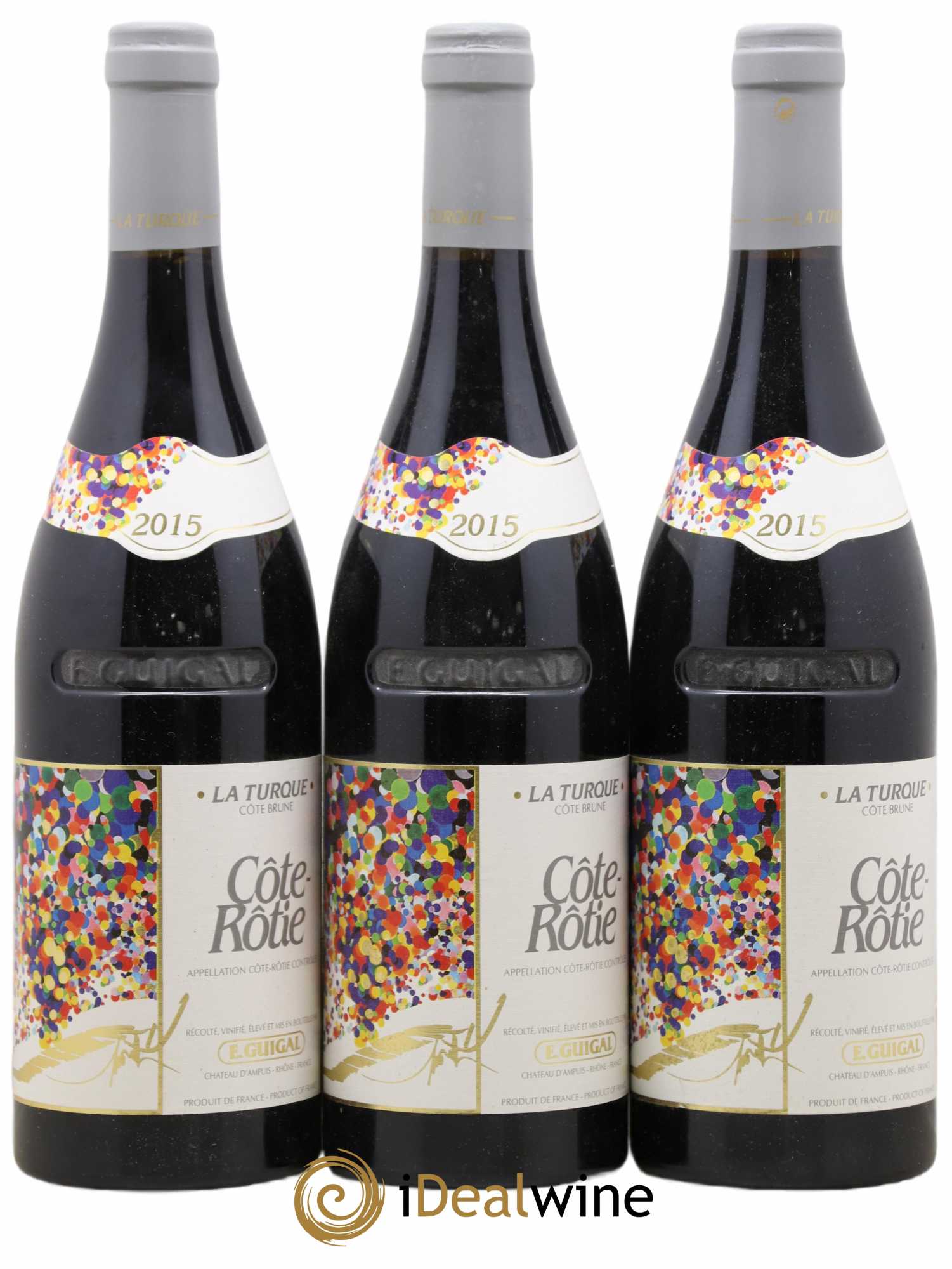 Côte-Rôtie La Turque Guigal 2015 - Lot de 3 bouteilles - 0