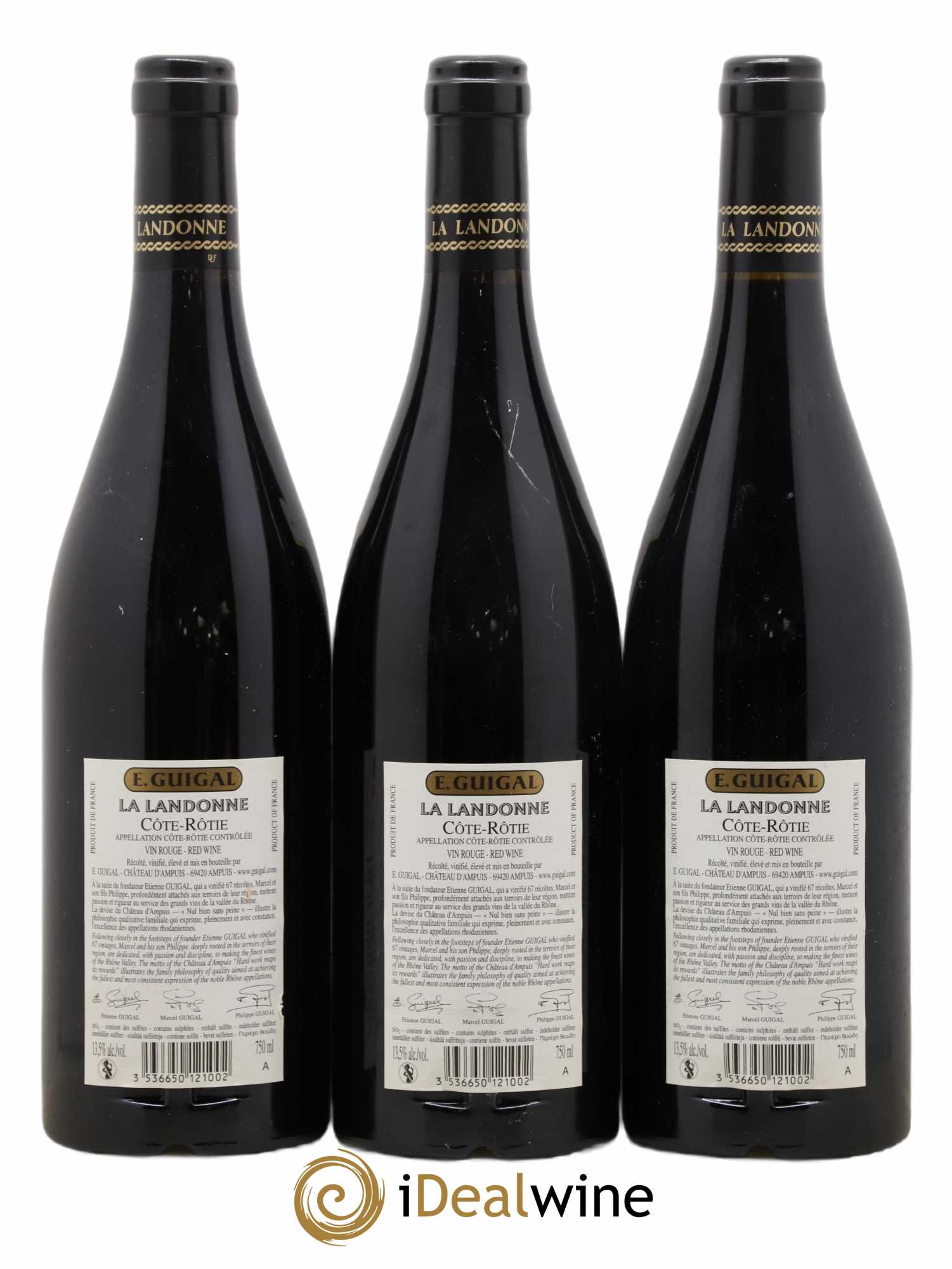 Côte-Rôtie La Landonne Guigal 2016 - Lot de 3 bouteilles - 1