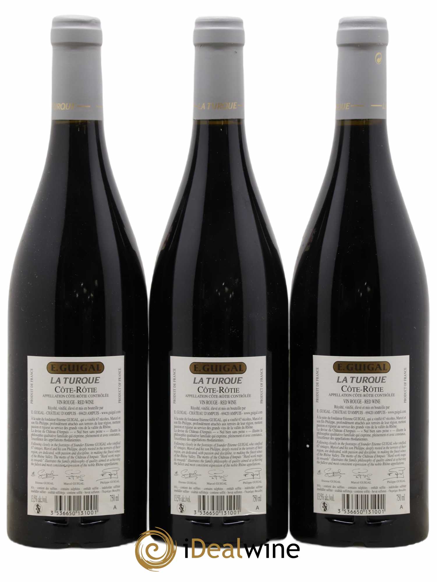 Côte-Rôtie La Turque Guigal 2016 - Lot de 3 bouteilles - 1
