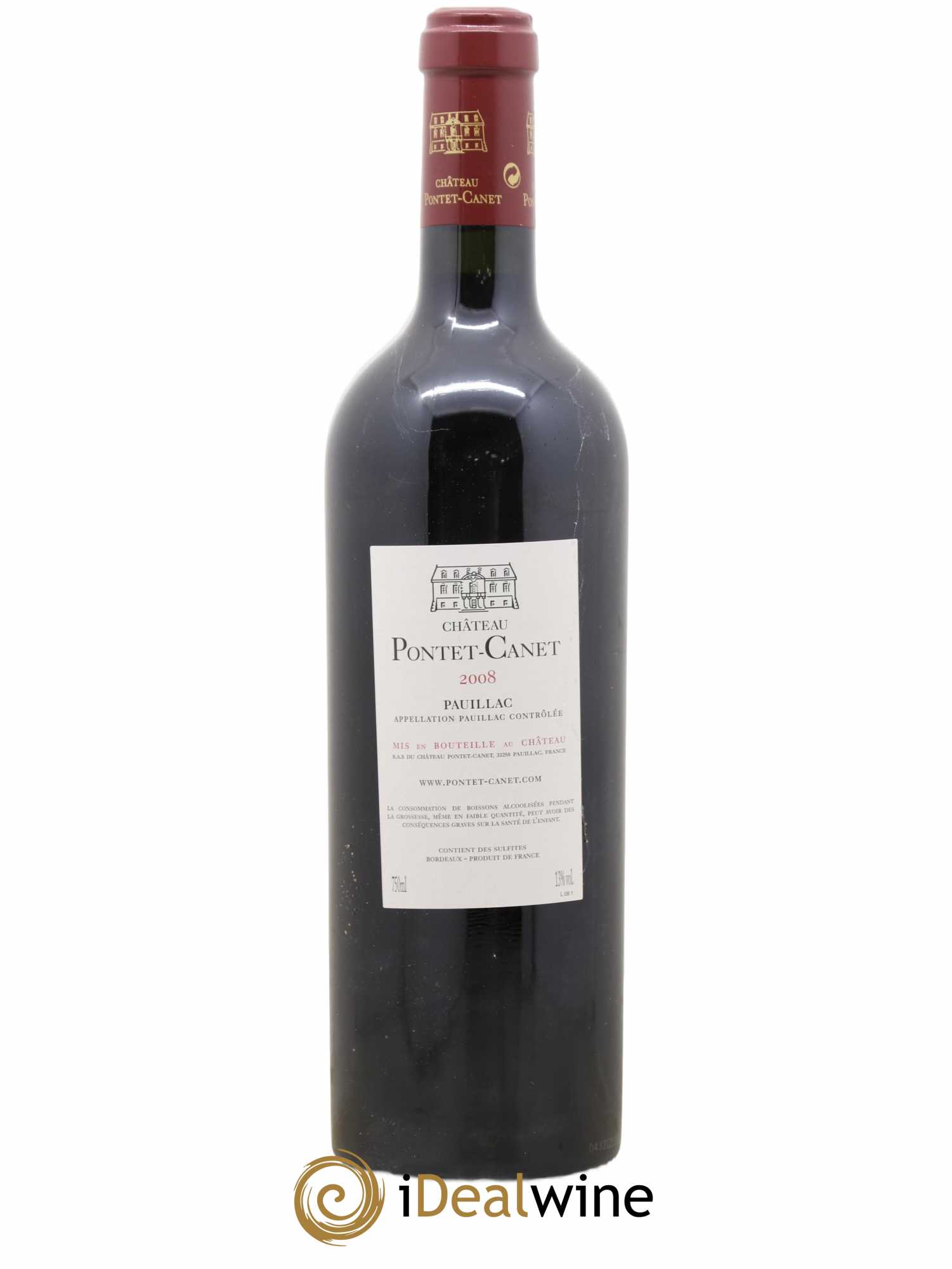 Château Pontet Canet 5ème Grand Cru Classé 2008 - Lot of 1 bottle - 1