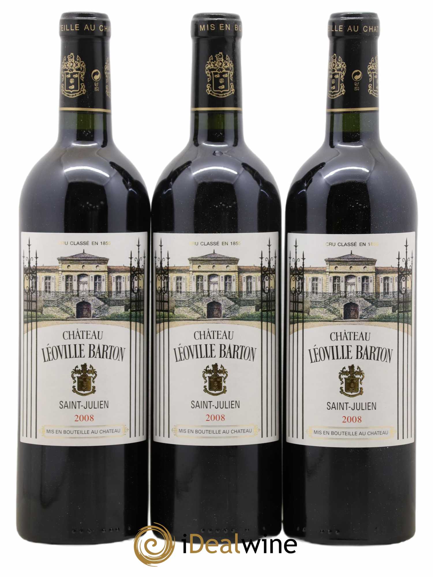 Château Léoville Barton 2ème Grand Cru Classé 2008 - Lot de 6 bouteilles - 1