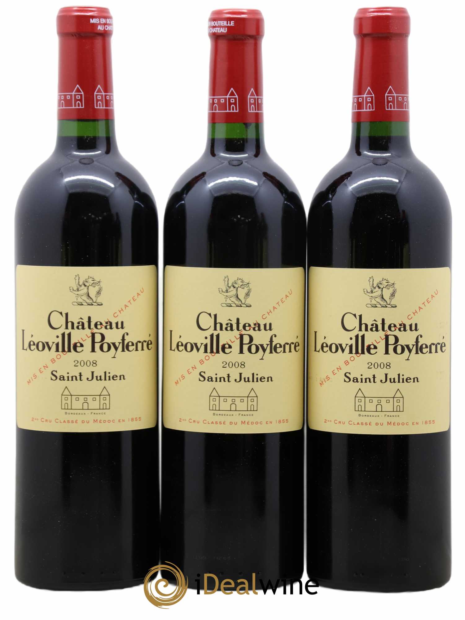 Château Léoville Poyferré 2ème Grand Cru Classé 2008 - Lot of 6 bottles - 2