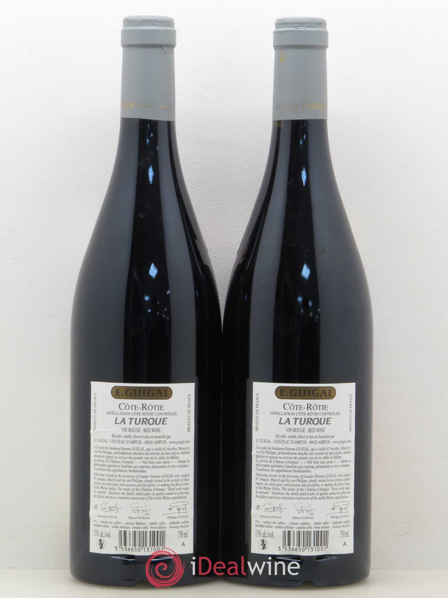 Côte-Rôtie La Turque Guigal 2007 - Lot de 2 bouteilles - 1